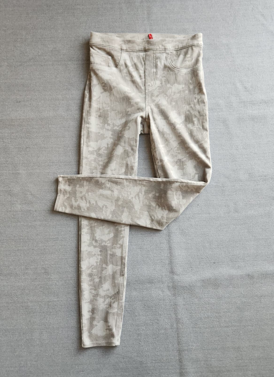 SPANX Camouflage Jean-ish Ankle Legging Back Pocket Stretch Cotton Grey Womens M - Thumbnail 3