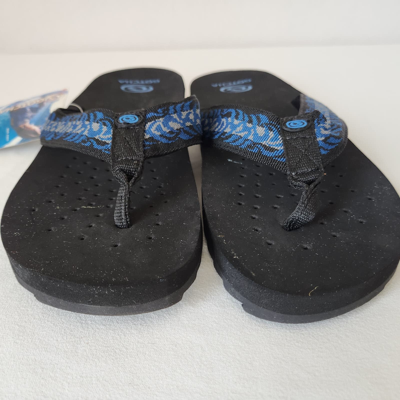 NWoB GOTCHA Vortex Beach Flip Flops Thong Sandals Cushion Foam Black Blue Mens 9 - Thumbnail 8