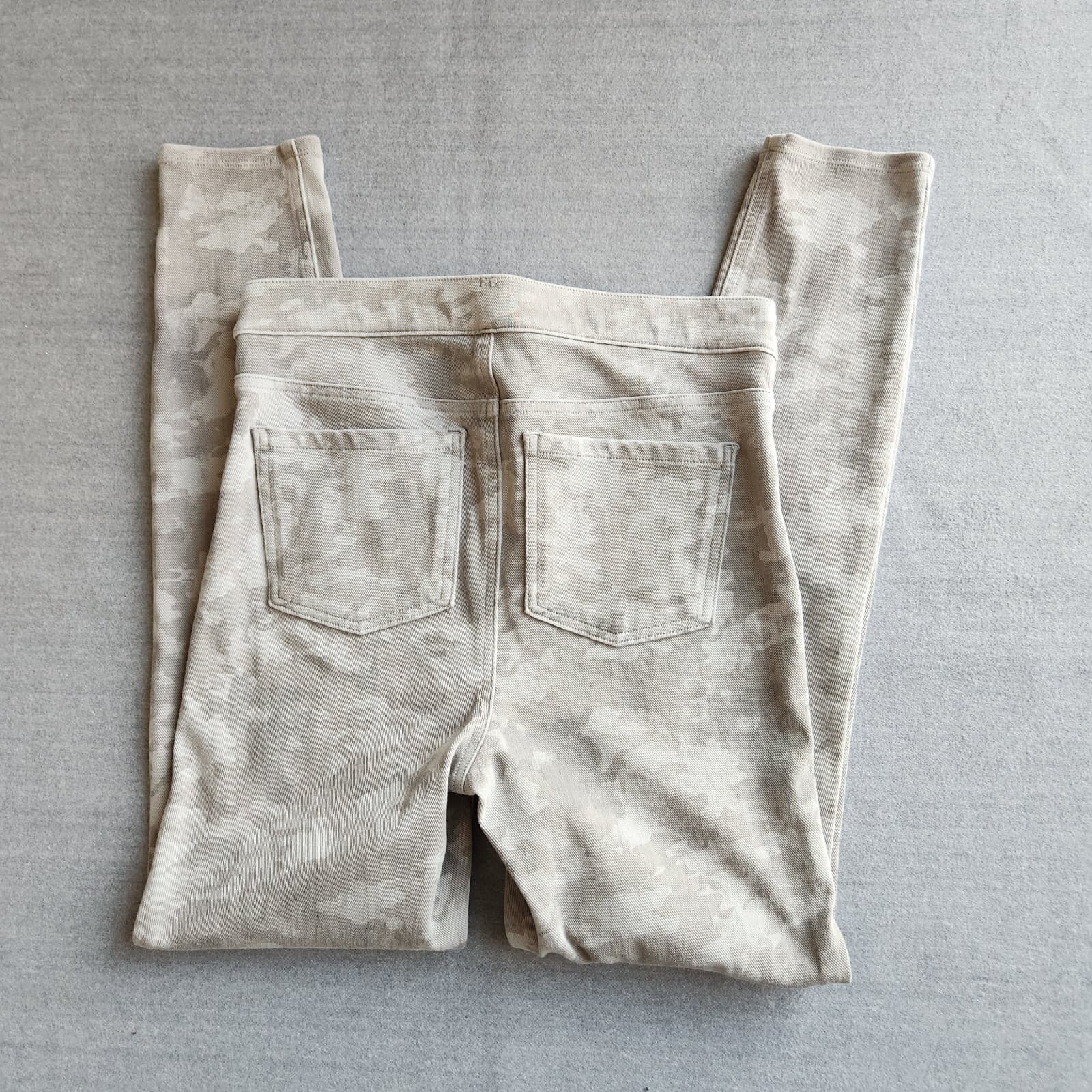 SPANX Camouflage Jean-ish Ankle Legging Back Pocket Stretch Cotton Grey Womens M - Thumbnail 6