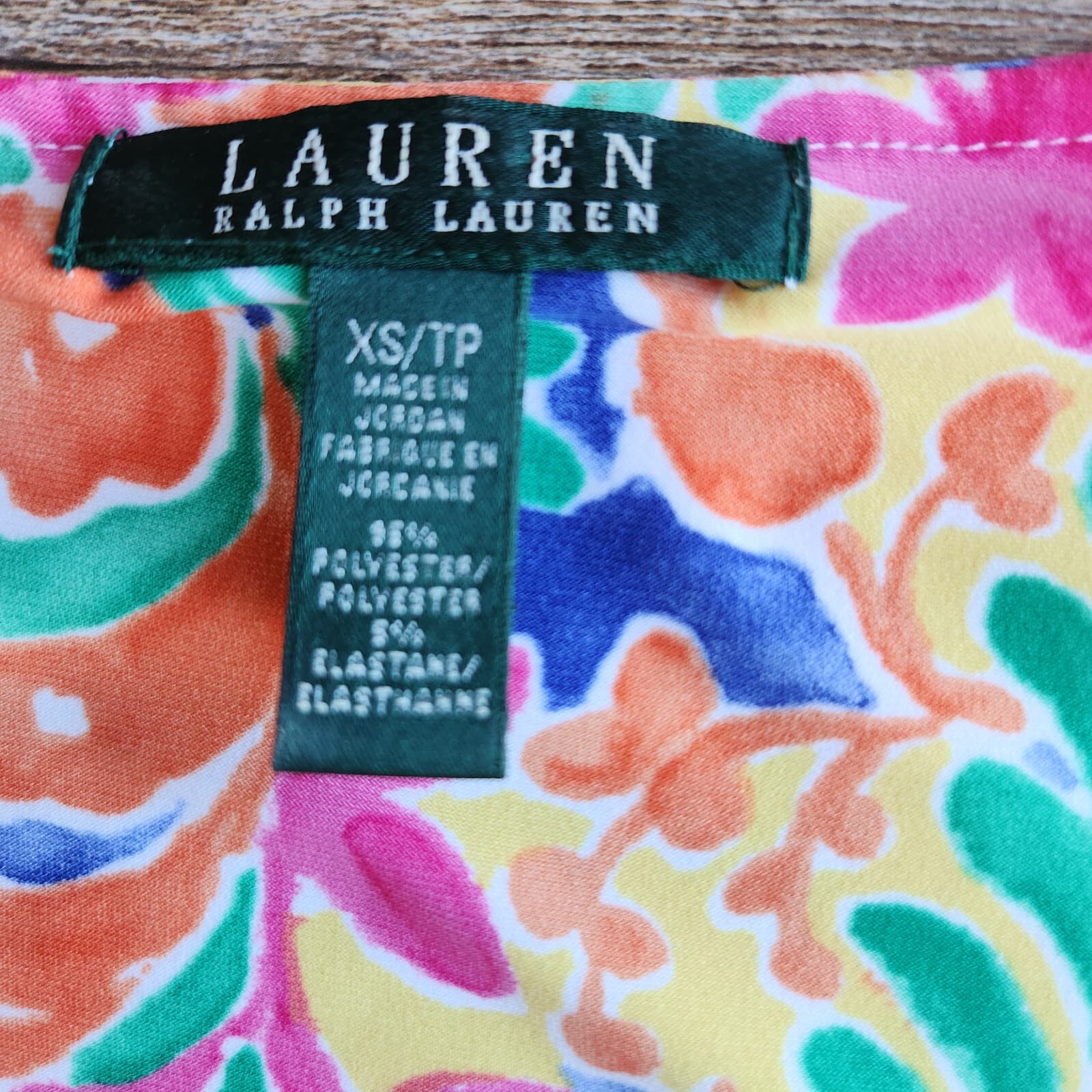 Lauren Ralph Lauren Floral Paisley Jersey Fit-Flare Tank Dress Sleeveless Sz.XS - Thumbnail 7
