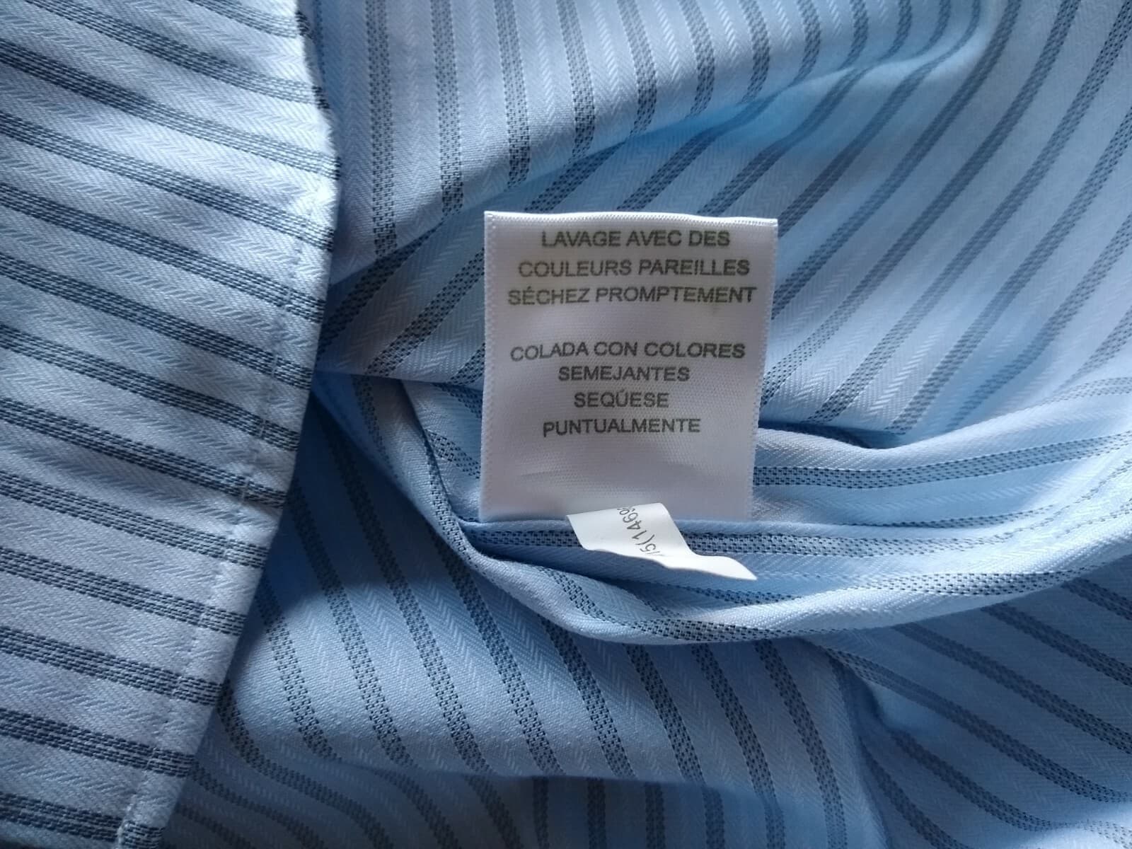 Tommy Bahama Cotton Dress Shirt Button-down Long Sleeves White Strip 17 (32-33) - Thumbnail 7