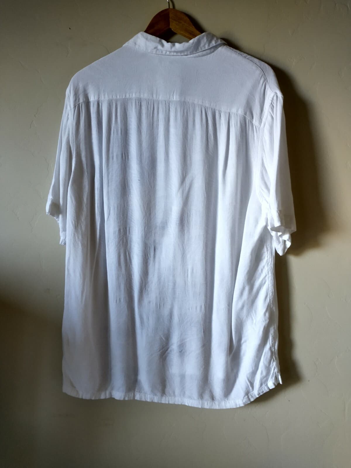 Tasso Elba Island Men Resort Hawaii Shirt Rayon Short Sleeve Floral White Sz.L - Thumbnail 3