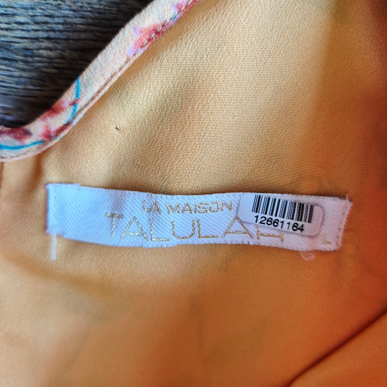 La Maison Talulah Daring Day Floral Mini Dress Ruffle Flutter Sleeve Orange Sz.L - Thumbnail 11