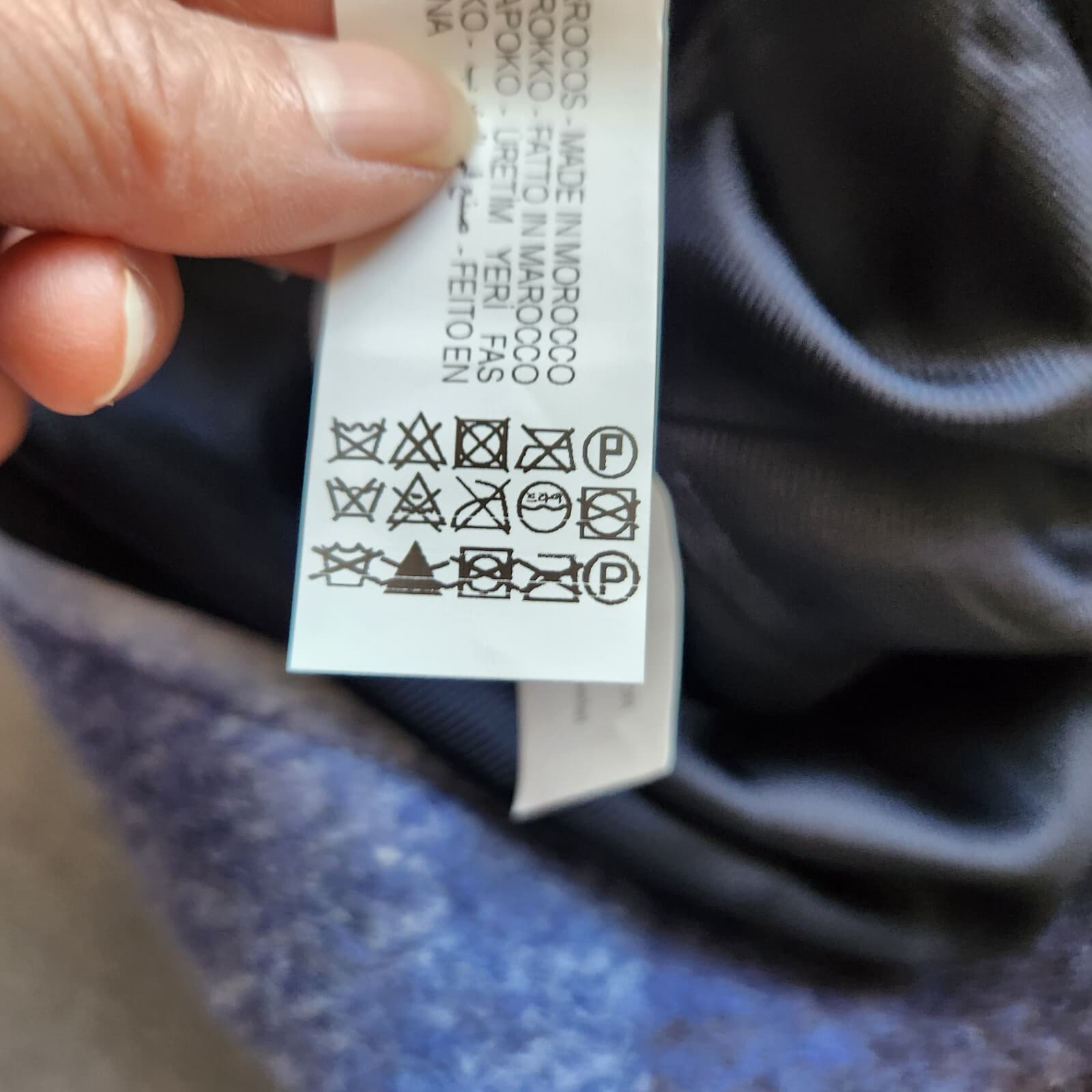 Zara Premium Wool Blend Plaid Shirt Jacket Shacket Overshirt Blue Oversize-Small - Thumbnail 12