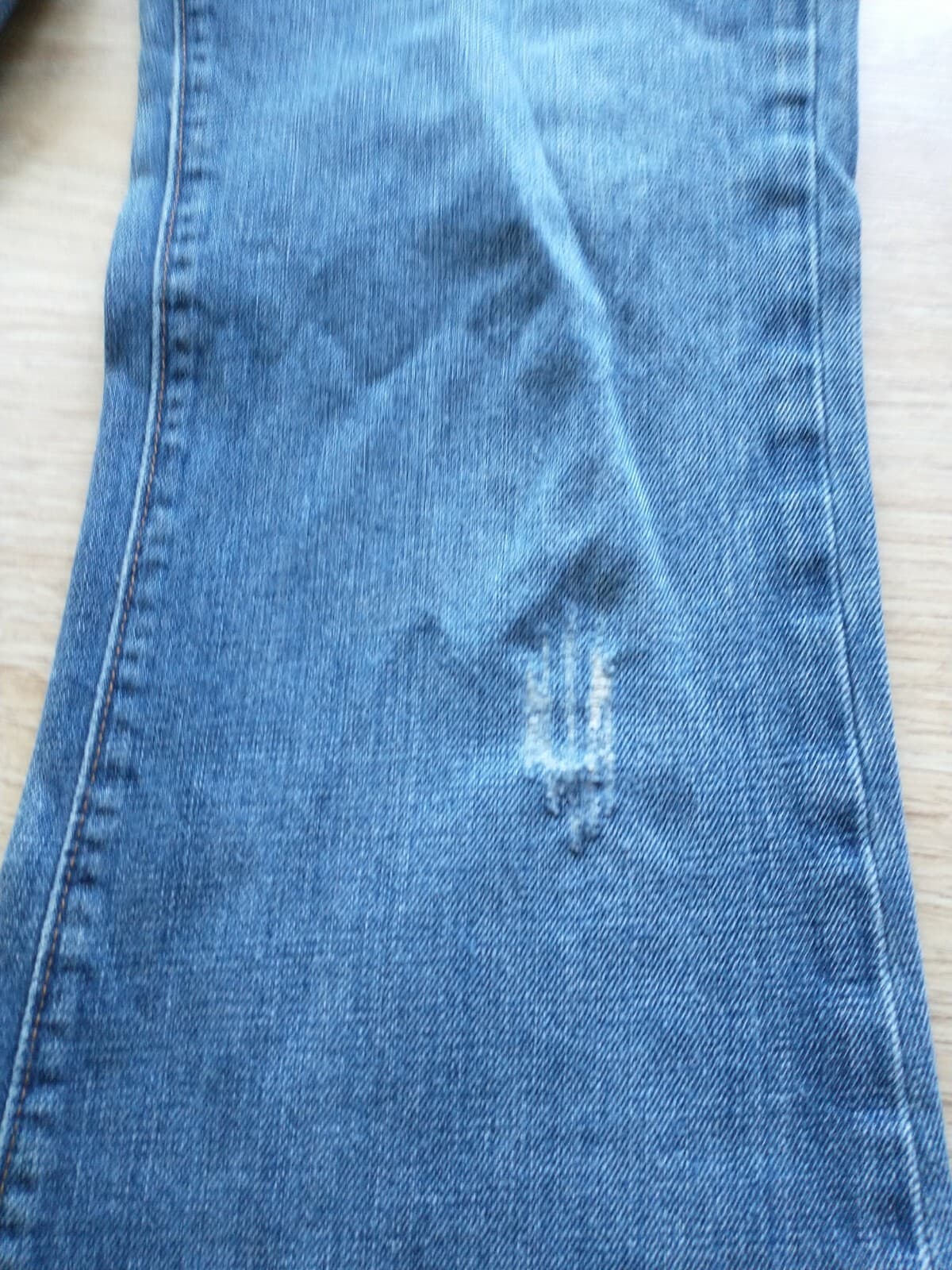 Polo Ralph Lauren Whitney Women Boot Cut Jeans Distressed Blue Sz.10x34 - Thumbnail 5