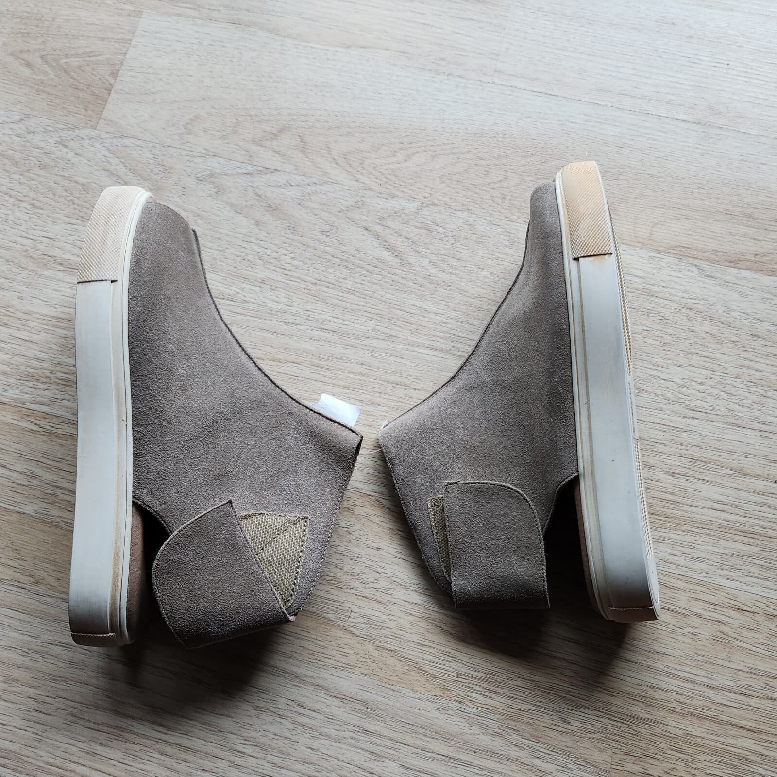 NWoB Chocolat Blu Nala Leather Platform Hi-Top Sneaker Boot Open Toe Taupe EU38 - Thumbnail 10