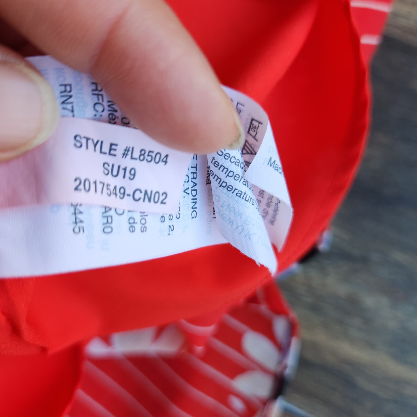 Madewell Daisy Society Button Wrap Mini Dress Short Sleeve Tie-Waist Red Sz.12 - Thumbnail 14