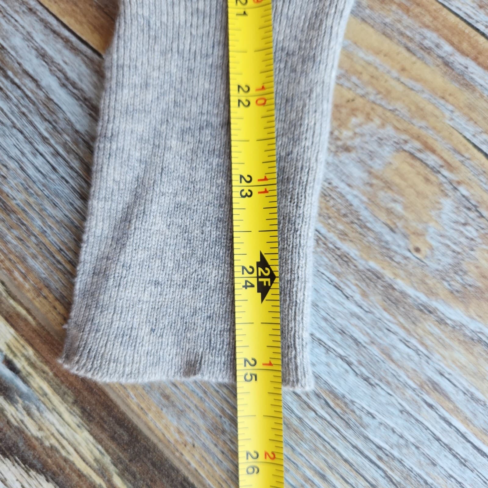 Vintage Best of Scotland 100% Pure Cashmere 1-Ply Crewneck Sweater Gray Women 38 - Thumbnail 8