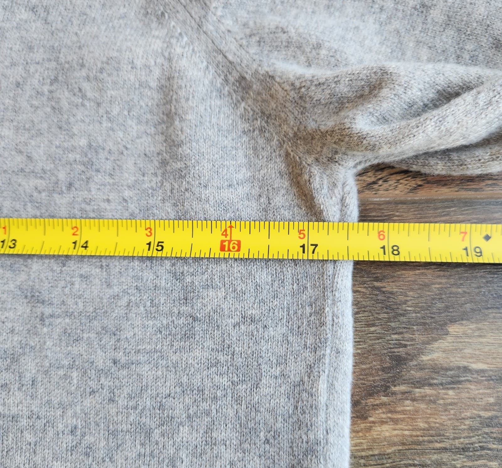 Vintage Best of Scotland 100% Pure Cashmere 1-Ply Crewneck Sweater Gray Women 38 - Thumbnail 9