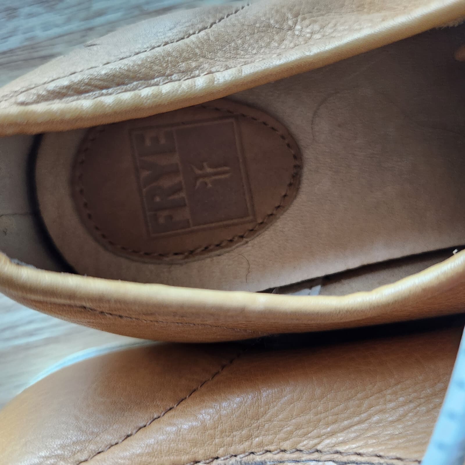 FRYE Chambers Tan Leather Low Top Lace-Up Shoes Sneakers Boy's Size 4 - Thumbnail 11