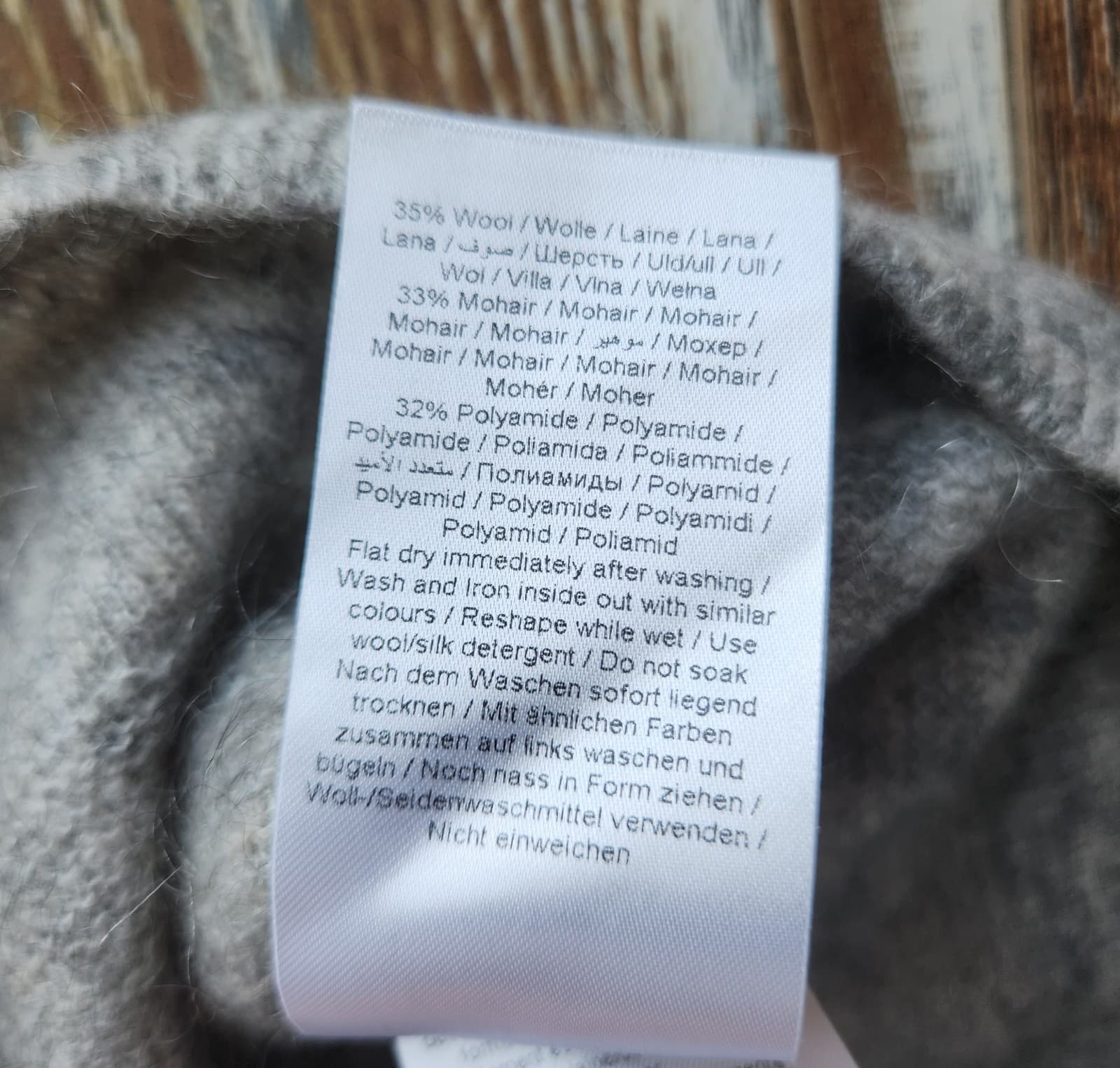 Part Two Copenhagen Oratile Pu Wool Mohair Boat Neck Sweater Colorblock Womens S - Thumbnail 8