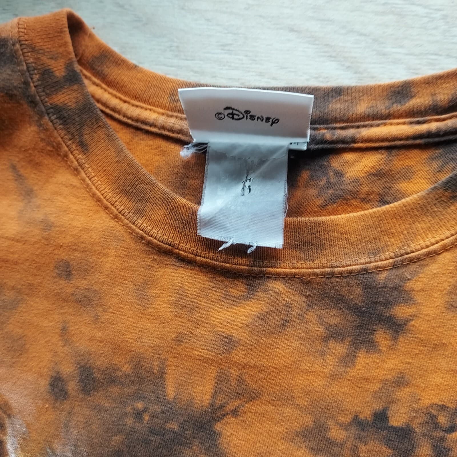 Vintage Walt Disney World Tie-Dye Kingdom Tiger T-Shirt Orange Men Chest 43" (L) - Thumbnail 4