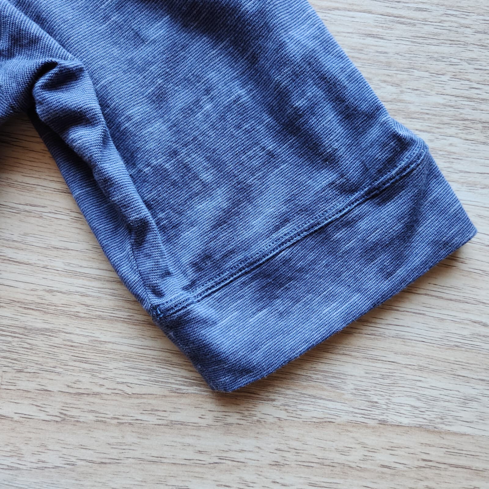 Toad&Co Cue Wrap Cafe Dress Short Sleeve Pocket Tencel Cotton Blue Shadow Sz.L - Thumbnail 10