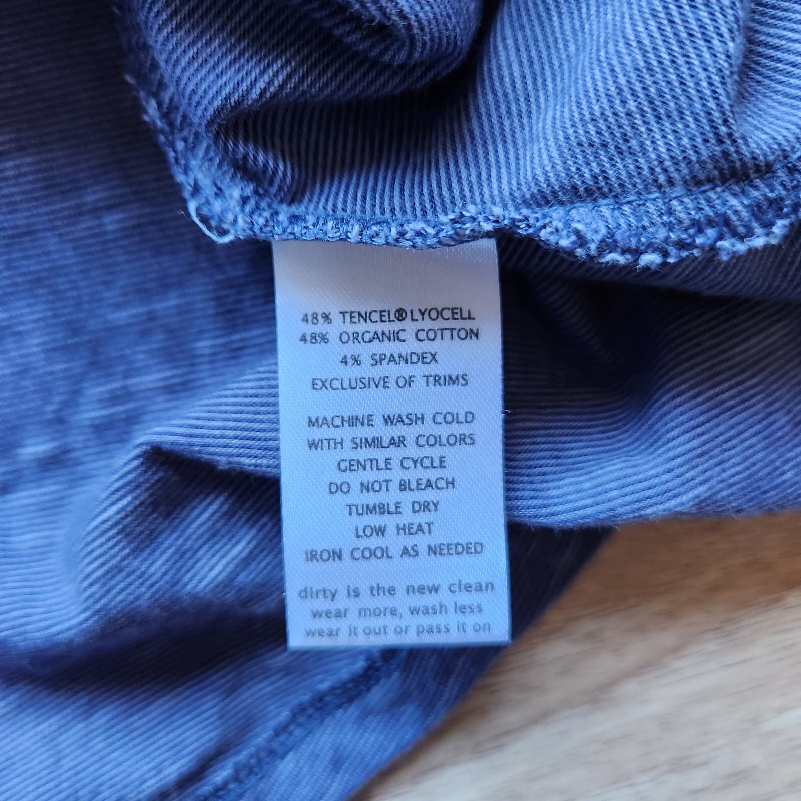 Toad&Co Cue Wrap Cafe Dress Short Sleeve Pocket Tencel Cotton Blue Shadow Sz.L - Thumbnail 12