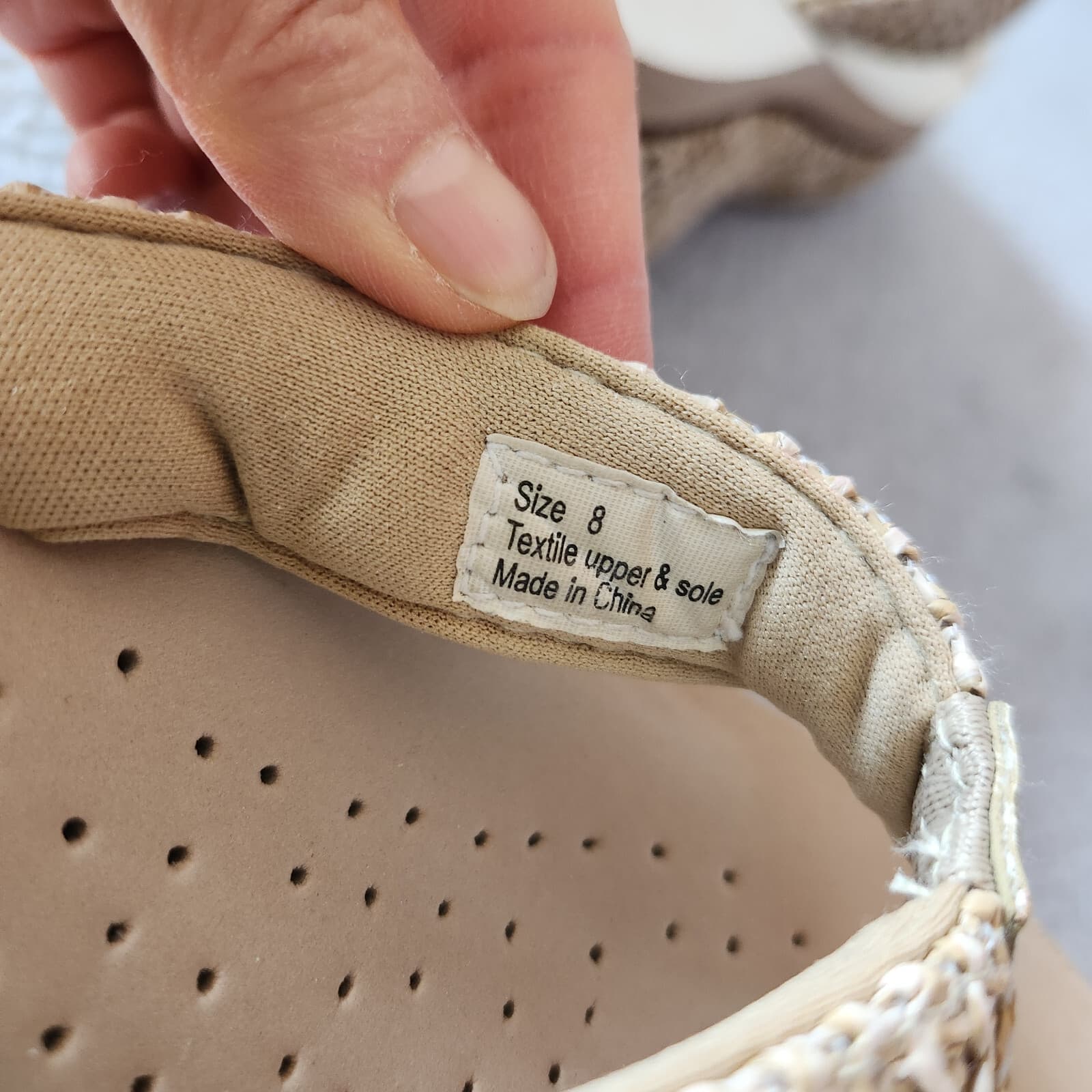 VOLATILE Island Woven Raffia Platform Wedge Sandals Thong Natural Beige US8 - Thumbnail 11