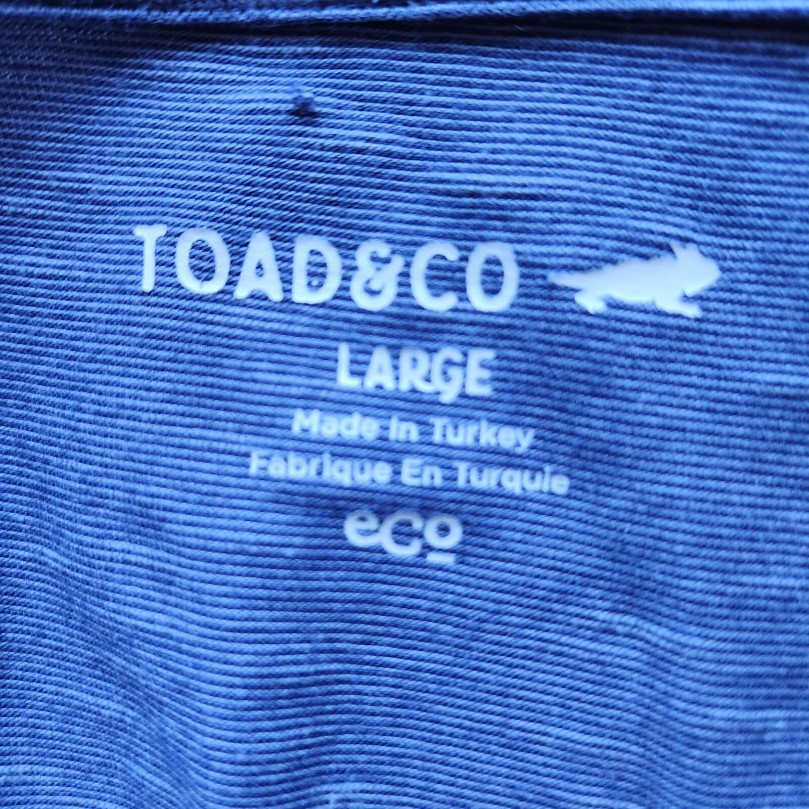 Toad&Co Cue Wrap Cafe Dress Short Sleeve Pocket Tencel Cotton Blue Shadow Sz.L - Thumbnail 11
