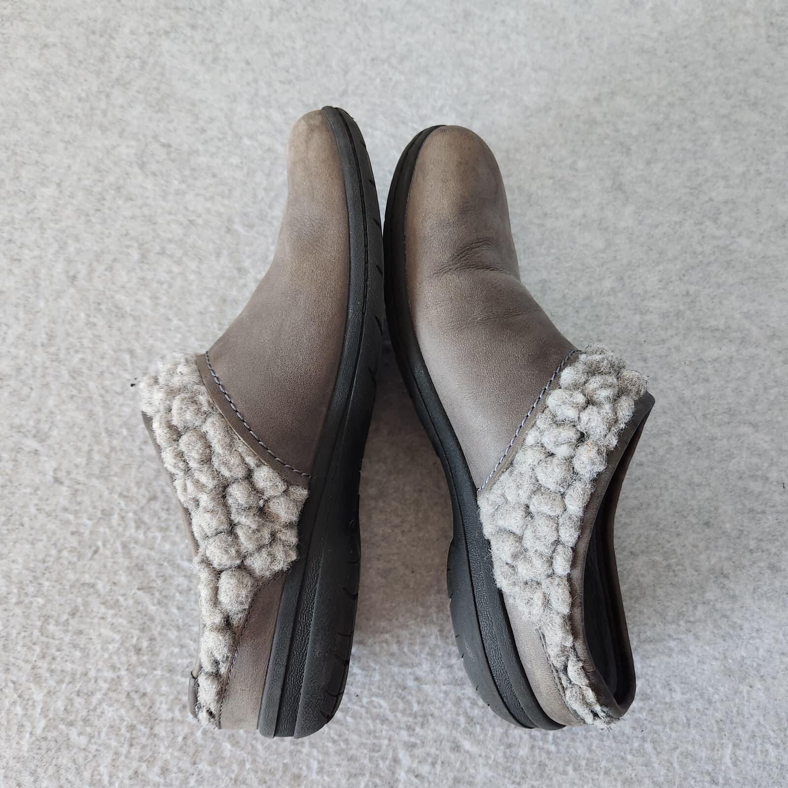 Merrell Encore Kassie Wool Trim Warm Comfort Clogs Mule Slip-On Brown Women US8 - Thumbnail 4