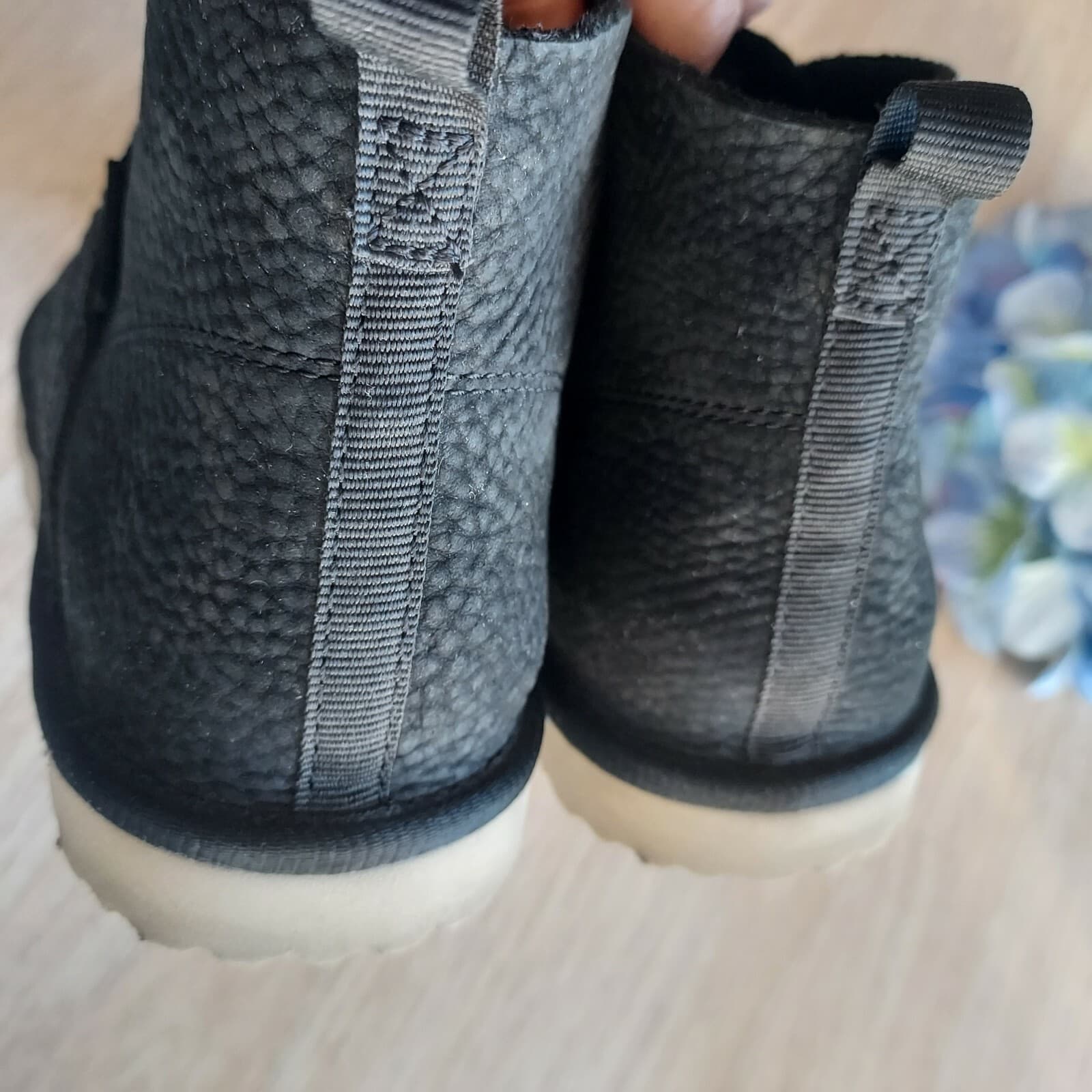 Teva Coromar Buffed Leather Suede Chukka Ankle Boots Lace-Up Black Women US6.5 - Thumbnail 9