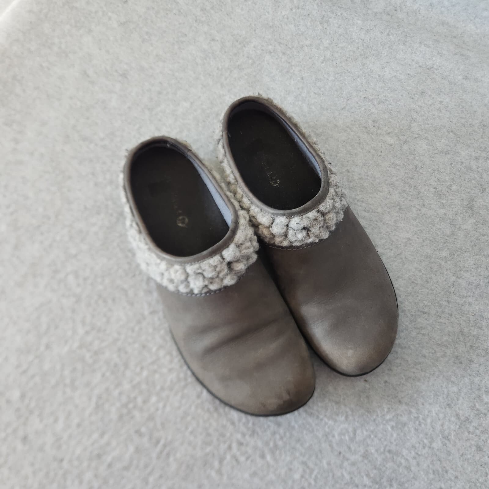 Merrell Encore Kassie Wool Trim Warm Comfort Clogs Mule Slip-On Brown Women US8 - Thumbnail 2