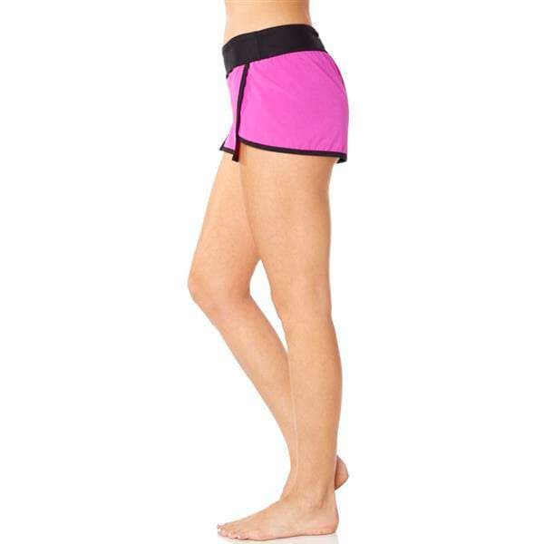 NWT FOX Head Athletic Meter Shorts Pull-On Zip-Pocket Berry Punch Women XL $49 - Thumbnail 3