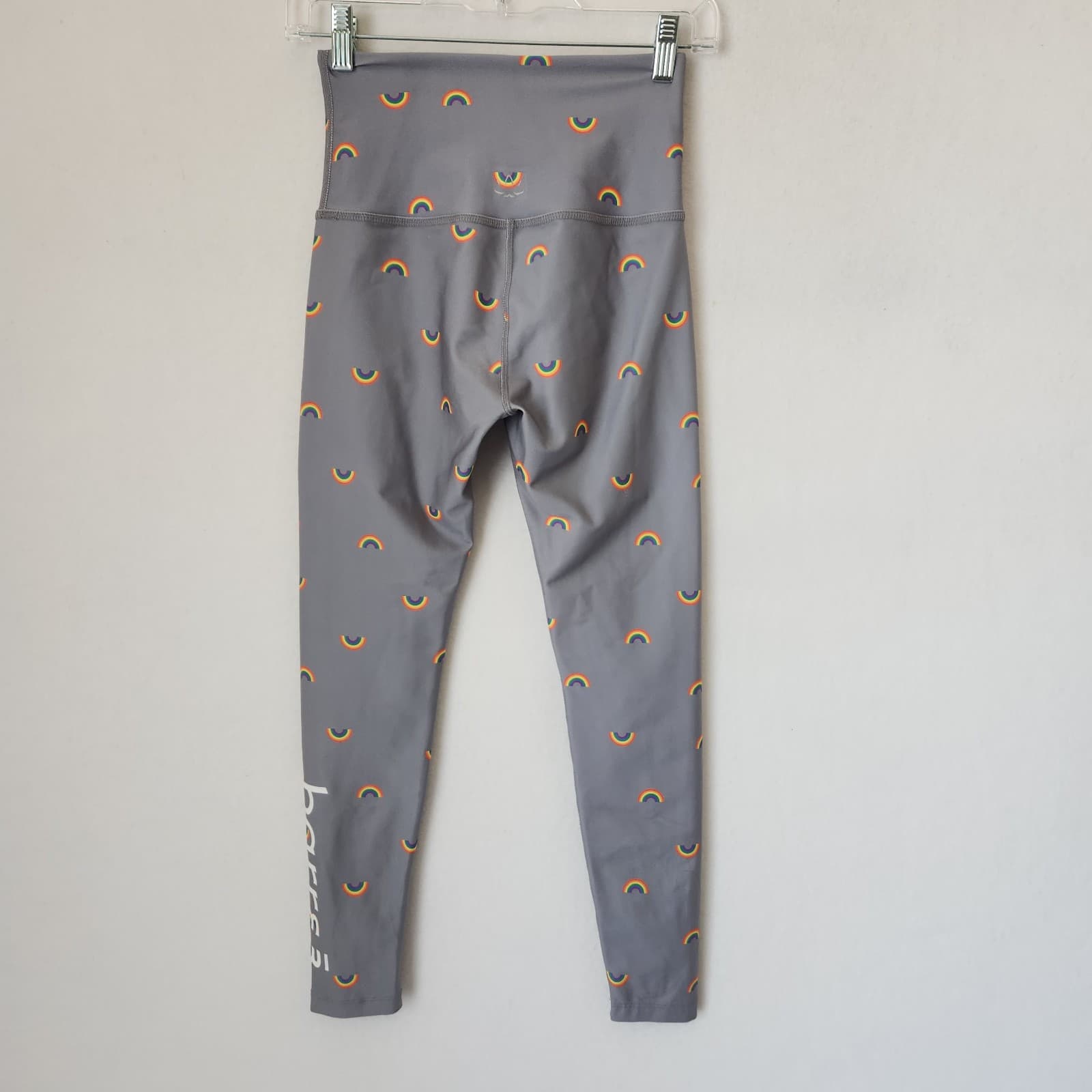 Beyond Yoga x Barre3 Rainbow Printed High Waist Legging Grey Sz.S Made in USA - Thumbnail 3