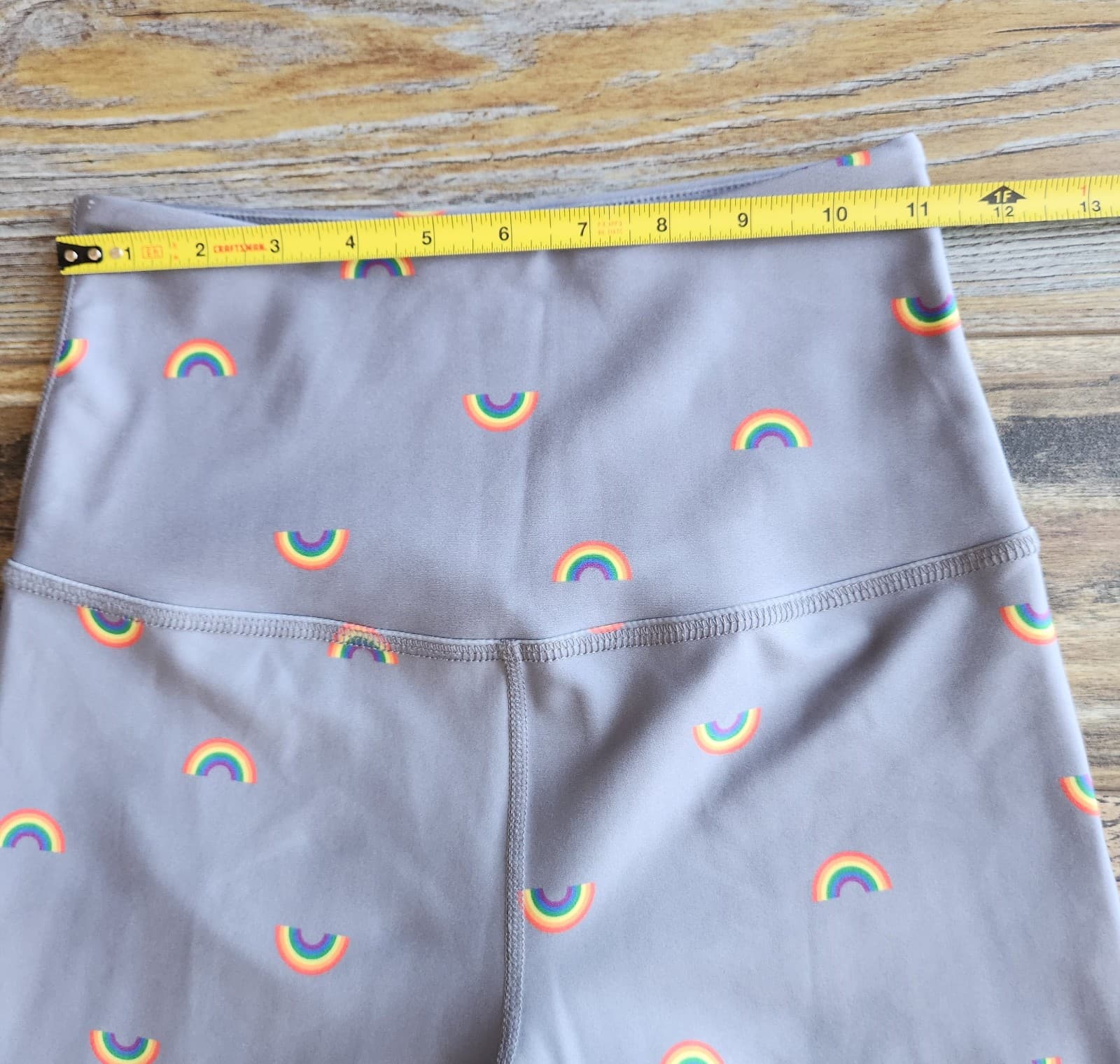 Beyond Yoga x Barre3 Rainbow Printed High Waist Legging Grey Sz.S Made in USA - Thumbnail 6