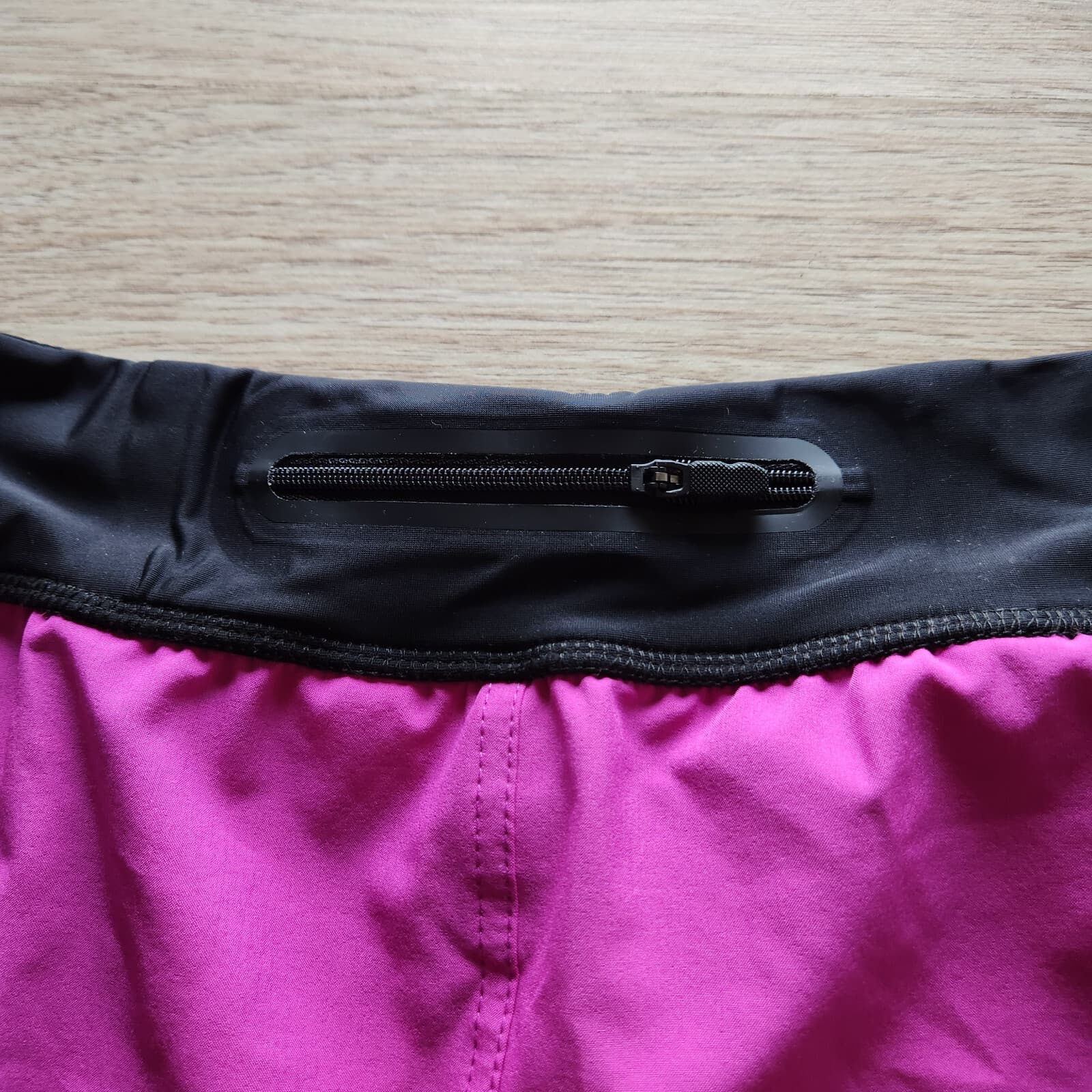 NWT FOX Head Athletic Meter Shorts Pull-On Zip-Pocket Berry Punch Women XL $49 - Thumbnail 5