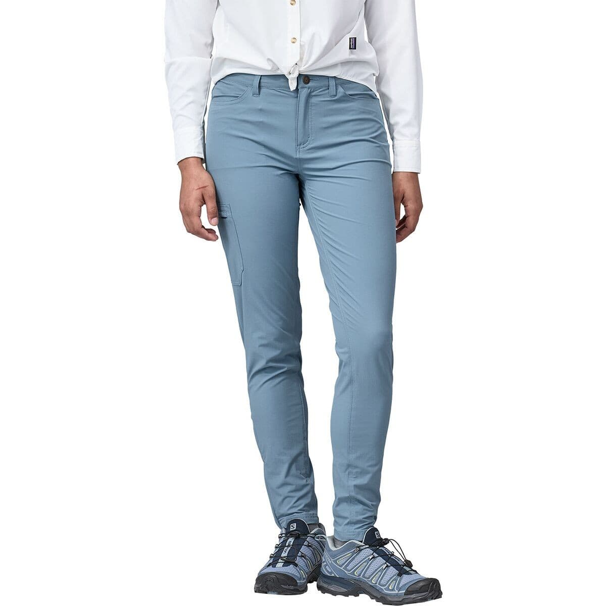 Patagonia Skyline Traveler Pants Slim Fit Pocket Stretch 40-UPF Blue Women's 2 - Thumbnail 3