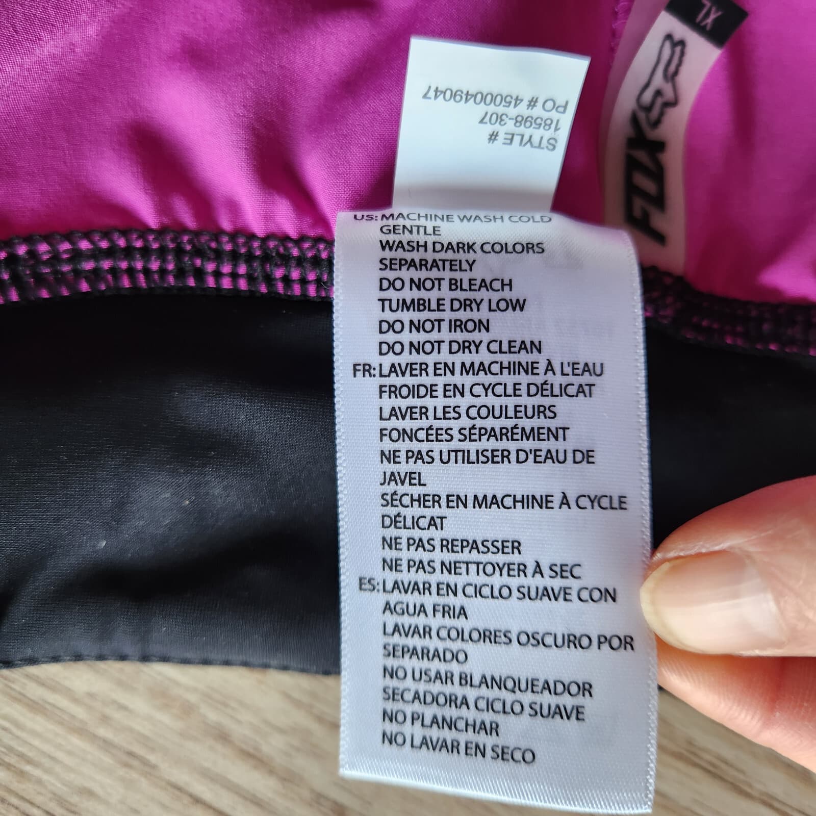 NWT FOX Head Athletic Meter Shorts Pull-On Zip-Pocket Berry Punch Women XL $49 - Thumbnail 9