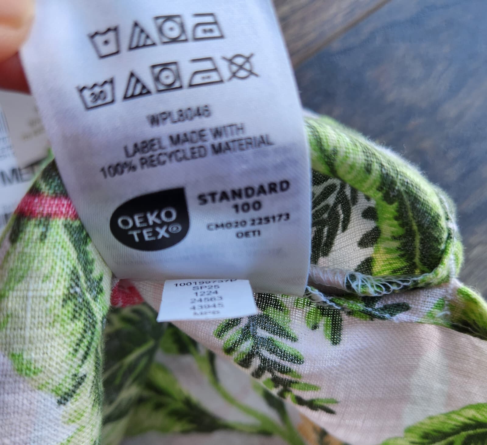 NWT Charter Club Linen Flamingo Palm Tree Button-Up Shirt Roll-Tap Sleeve Sz.PM - Thumbnail 12
