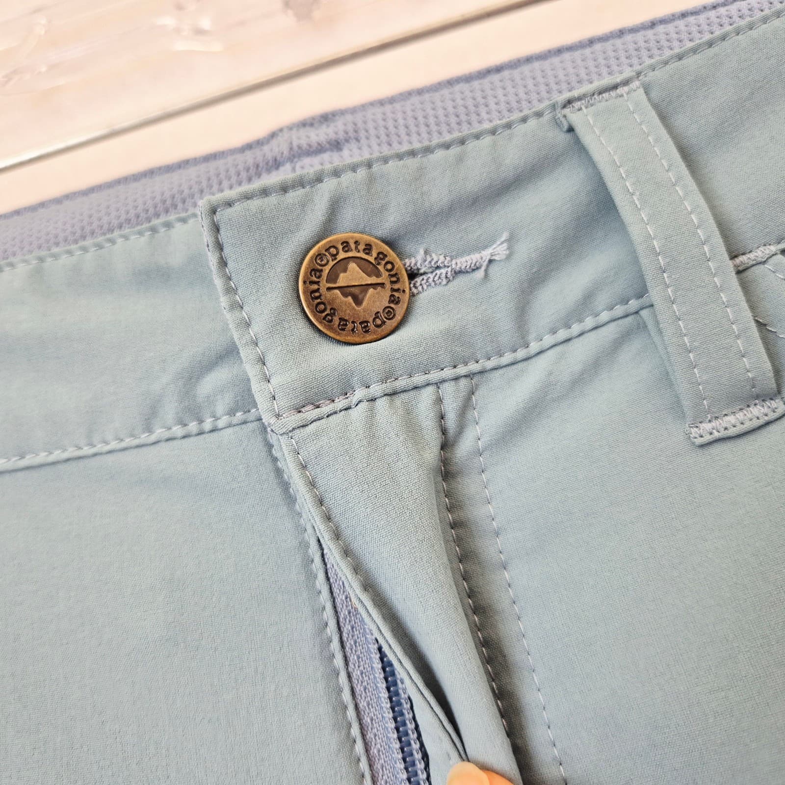 Patagonia Skyline Traveler Pants Slim Fit Pocket Stretch 40-UPF Blue Women's 2 - Thumbnail 4