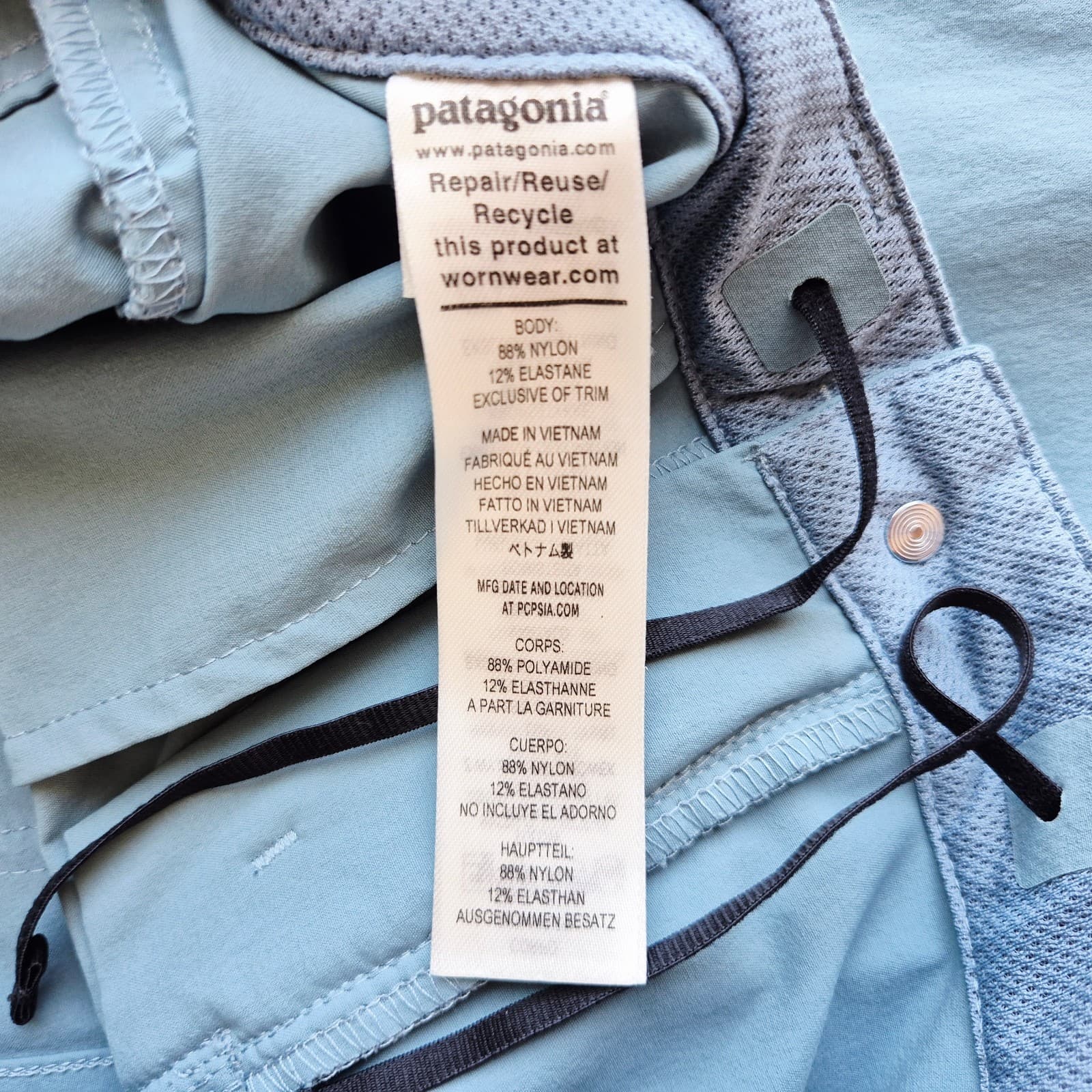 Patagonia Skyline Traveler Pants Slim Fit Pocket Stretch 40-UPF Blue Women's 2 - Thumbnail 9