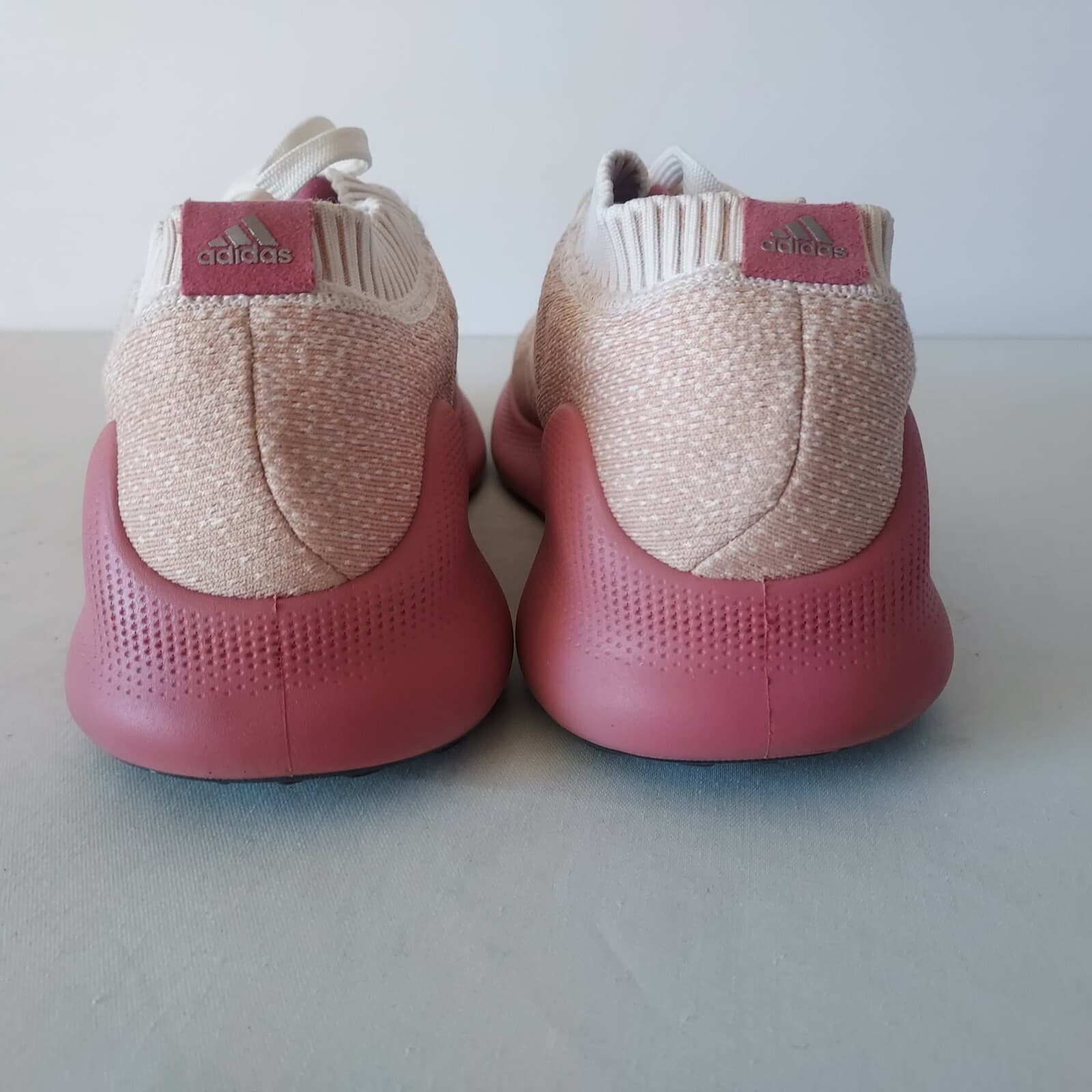 Adidas Pure Bounce Knit Running Shoes Sneaker Lace-Up Pink-White Women US10 - Thumbnail 9