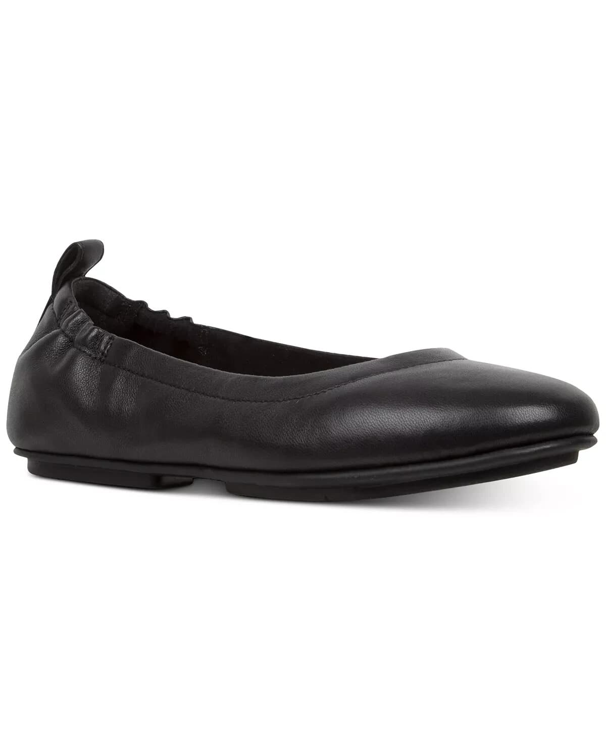 Fitflop Allegro Ballerina Flat Slip-On Cushion Elasticized Black Leather US6.5 - Thumbnail 2