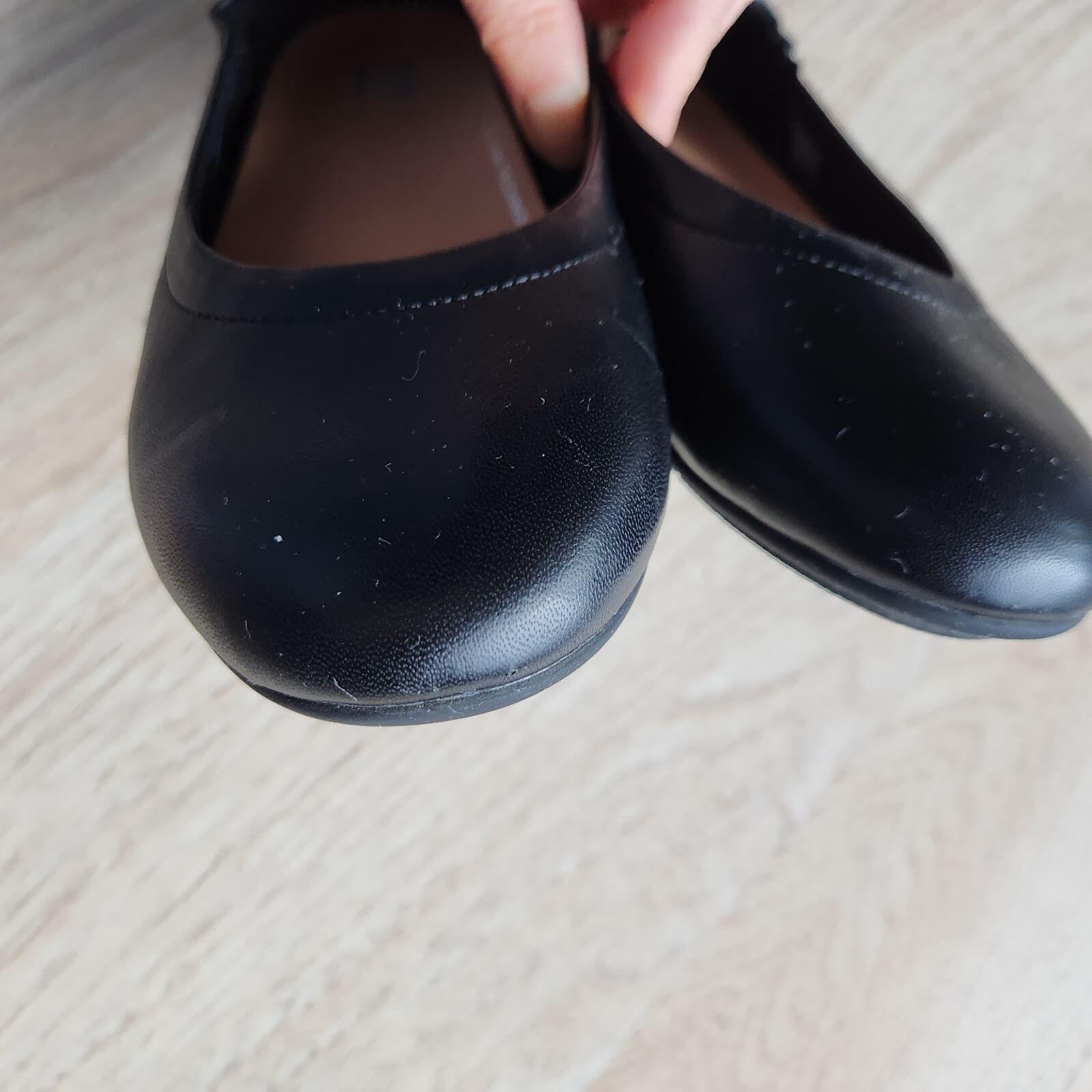 Fitflop Allegro Ballerina Flat Slip-On Cushion Elasticized Black Leather US6.5 - Thumbnail 11