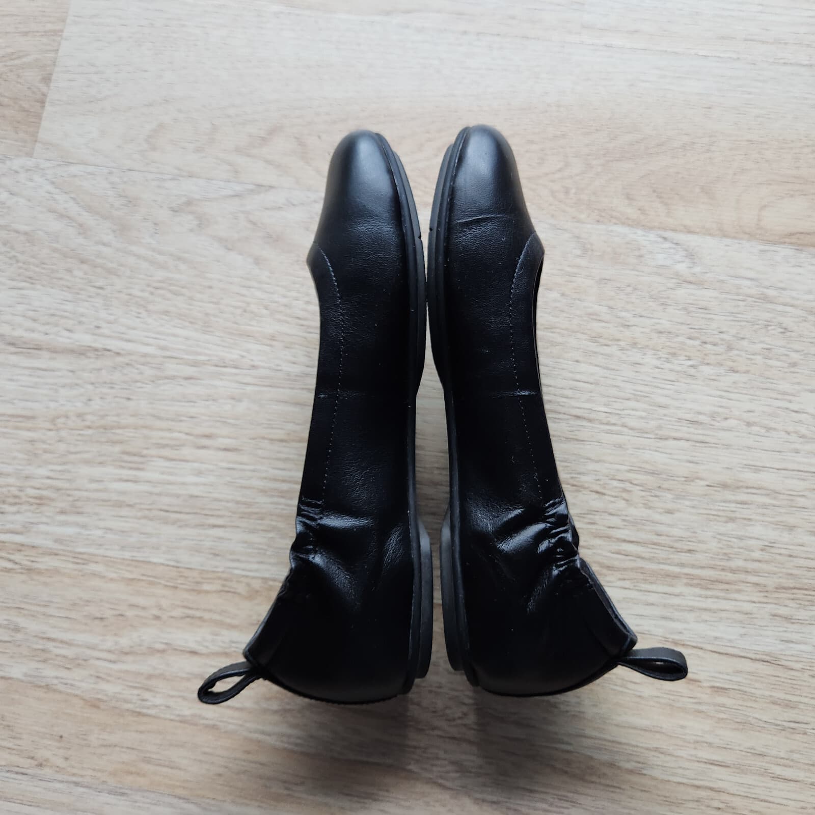 Fitflop Allegro Ballerina Flat Slip-On Cushion Elasticized Black Leather US6.5 - Thumbnail 8