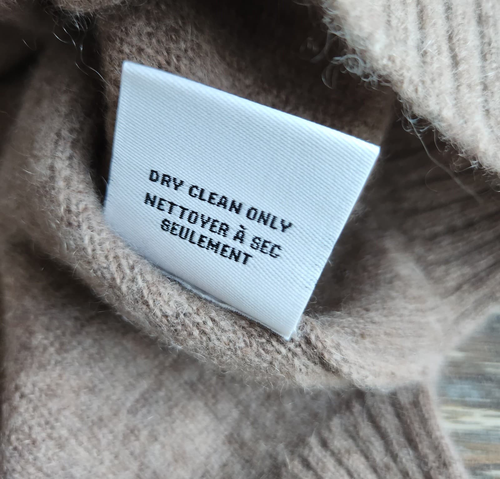 NWT M Magaschoni $325 100% Cashmere Turtle Neck Tunic Sweater Mocha Brown Sz.M - Thumbnail 7
