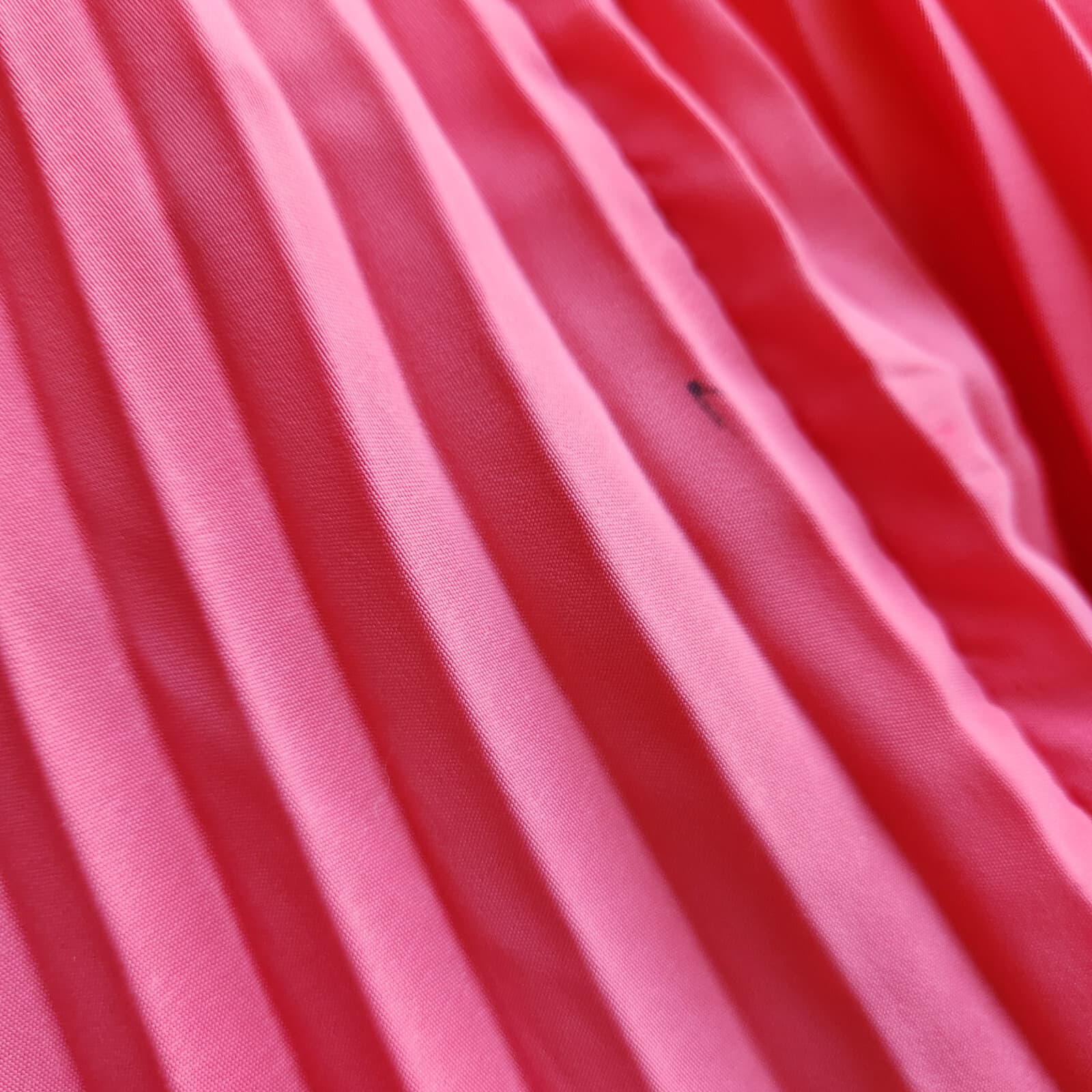 Helene Berman London Pleated Full A-Line Skirt Knee Length Zip Coral Pink Sz.4 - Thumbnail 10