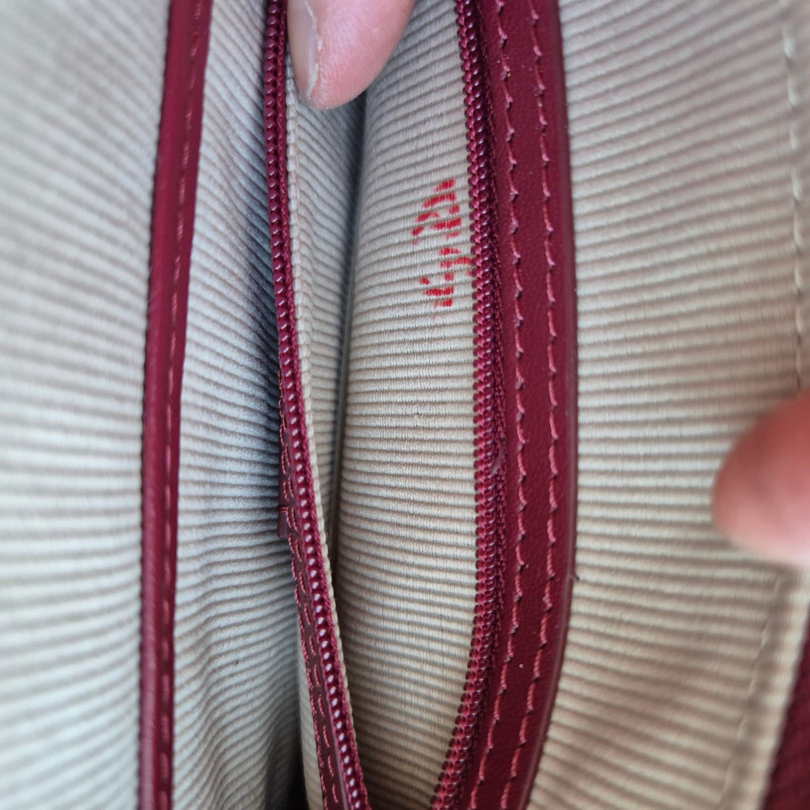 NWT Radley London Broad Street Studded Red Berry Leather Clutch Bag Zip/Snap - Thumbnail 11