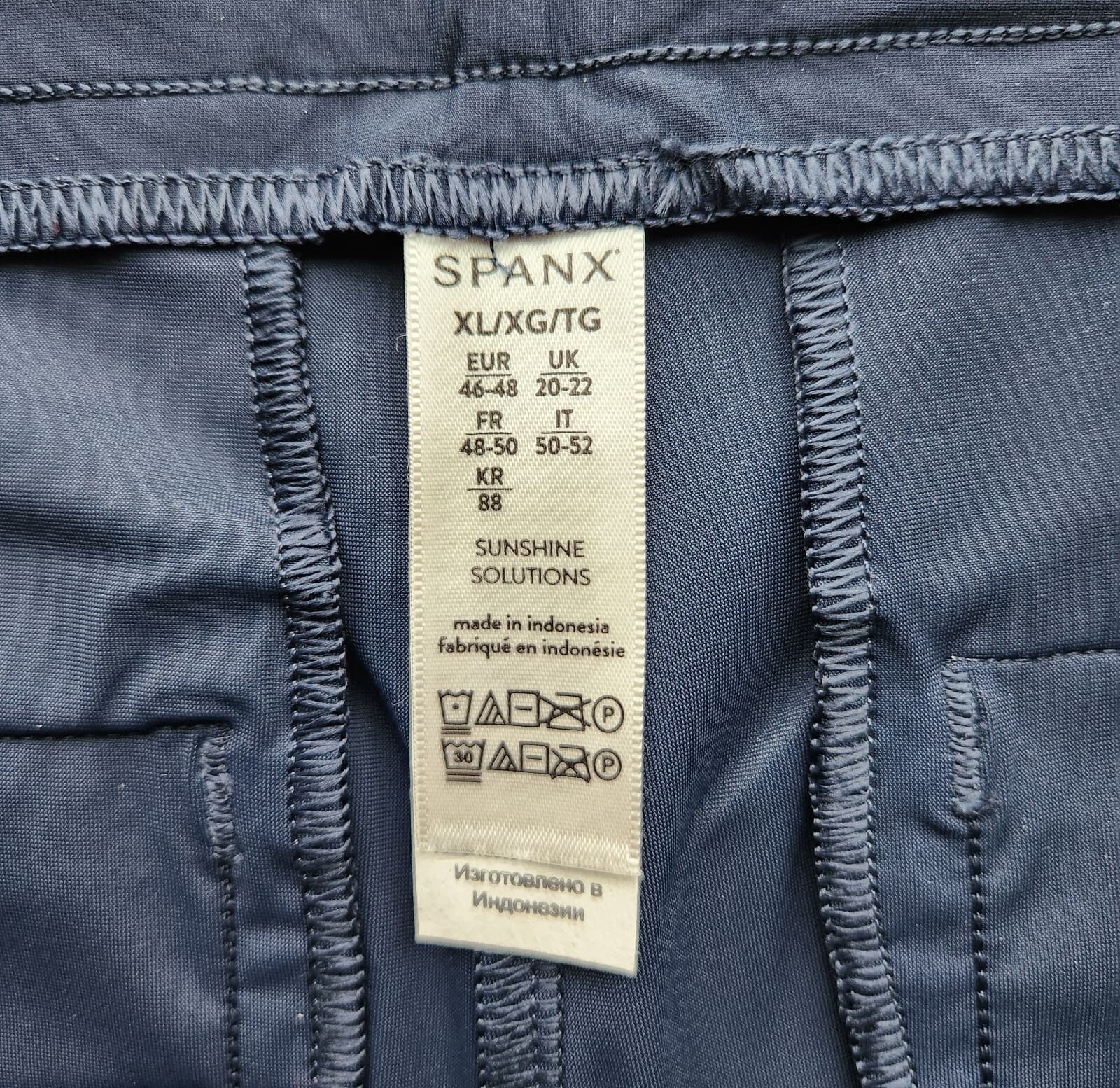 NWT SPANX Sunshine Skort 6" UPF 50+ Quick Dry Pull-On Pocket Midnight Navy Sz.XL - Thumbnail 10