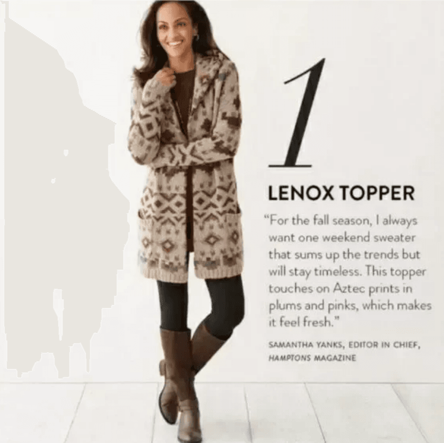 J. Jill Lenox Hooded Aztec Topper Duster Cardigan Coat Pockets Wool Blend Sz.S - Thumbnail 2