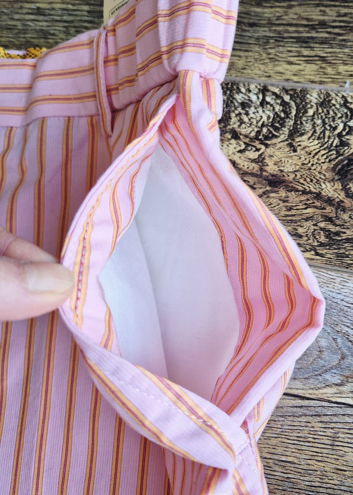 Scotch & Soda Fave Pink Orange Striped High Rise Ankle Pants Pocket Womens 31/32 - Thumbnail 11