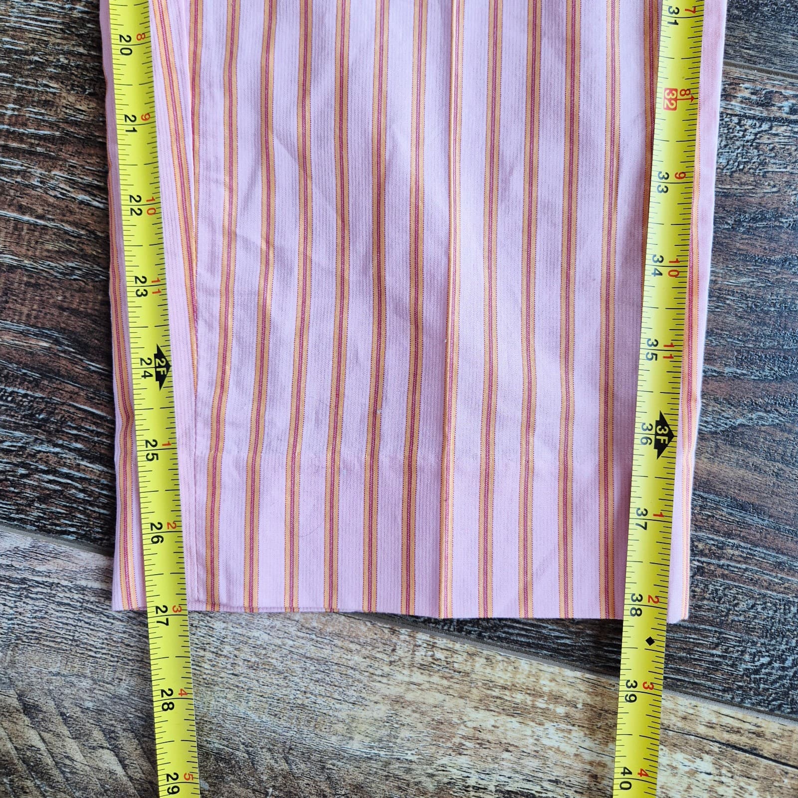 Scotch & Soda Fave Pink Orange Striped High Rise Ankle Pants Pocket Womens 31/32 - Thumbnail 13