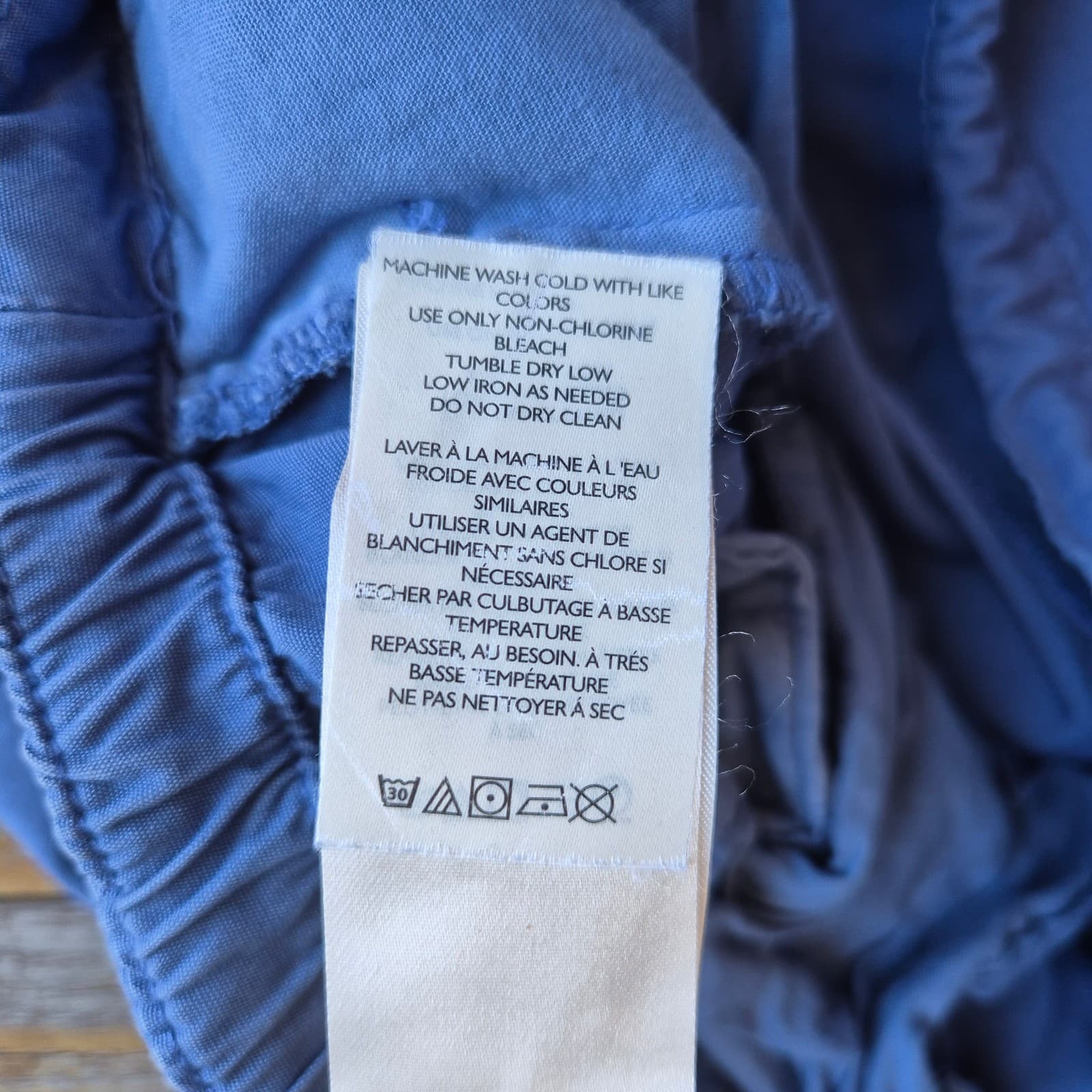 Free People Light Parachute Pants Pull-On Drawstring Pocket Cotton Blue Women XS - Thumbnail 13