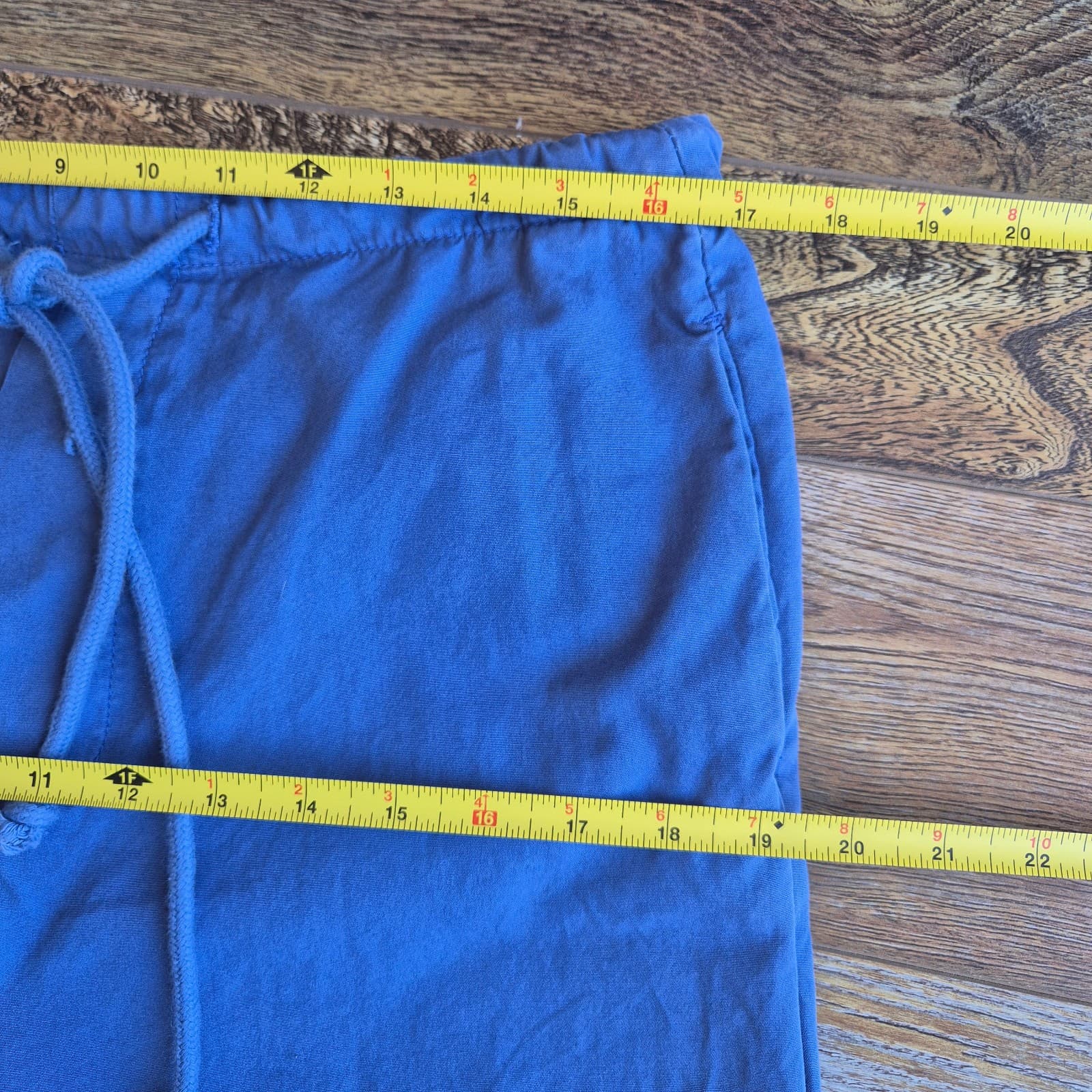 Free People Light Parachute Pants Pull-On Drawstring Pocket Cotton Blue Women XS - Thumbnail 14