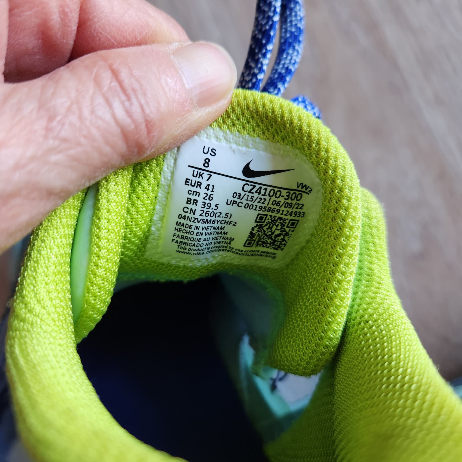 Nike Kyrie Flytrap 5 Ocean Cube Air Zoom Basketball Shoe Lace CZ4100-300 Men US8 - Thumbnail 13
