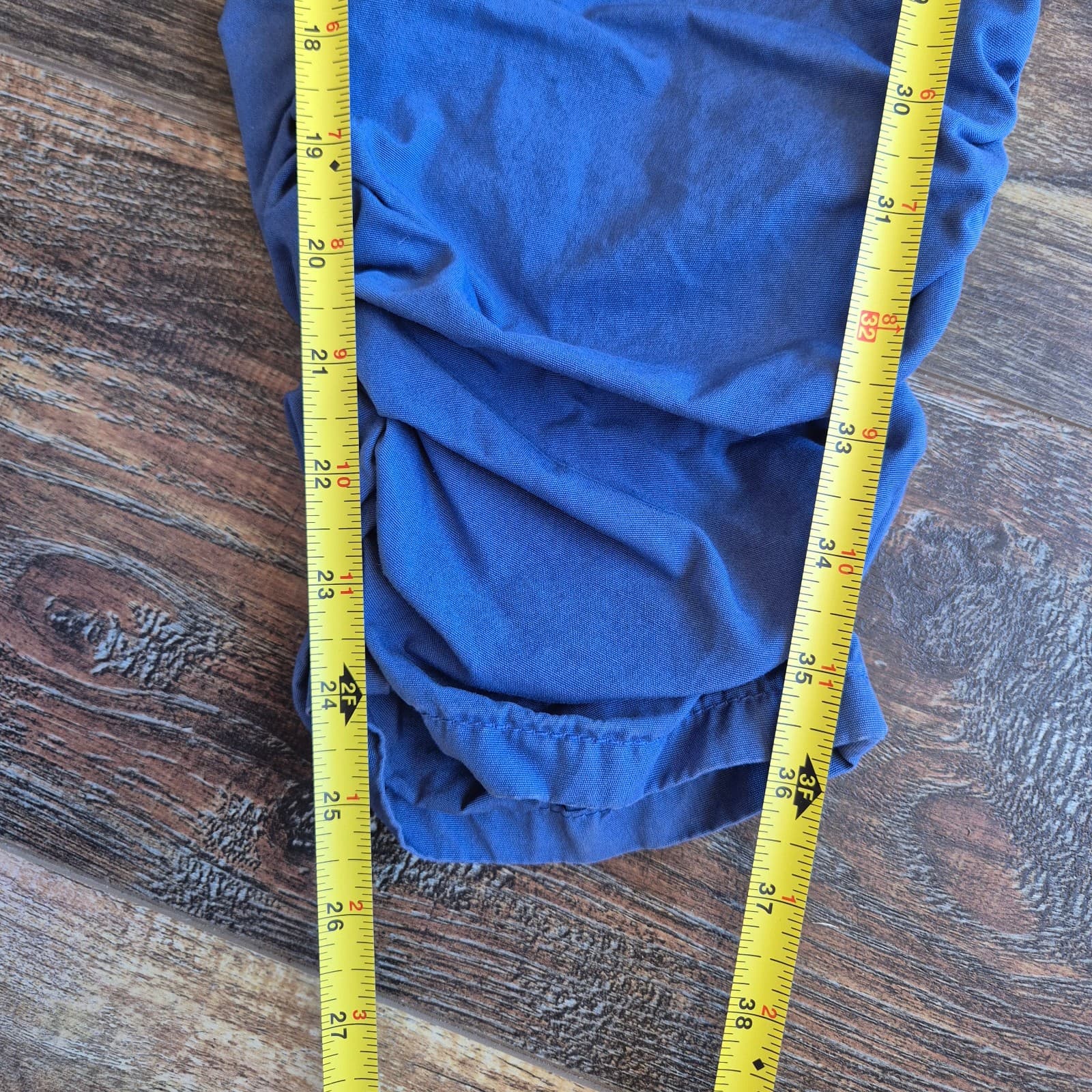 Free People Light Parachute Pants Pull-On Drawstring Pocket Cotton Blue Women XS - Thumbnail 15