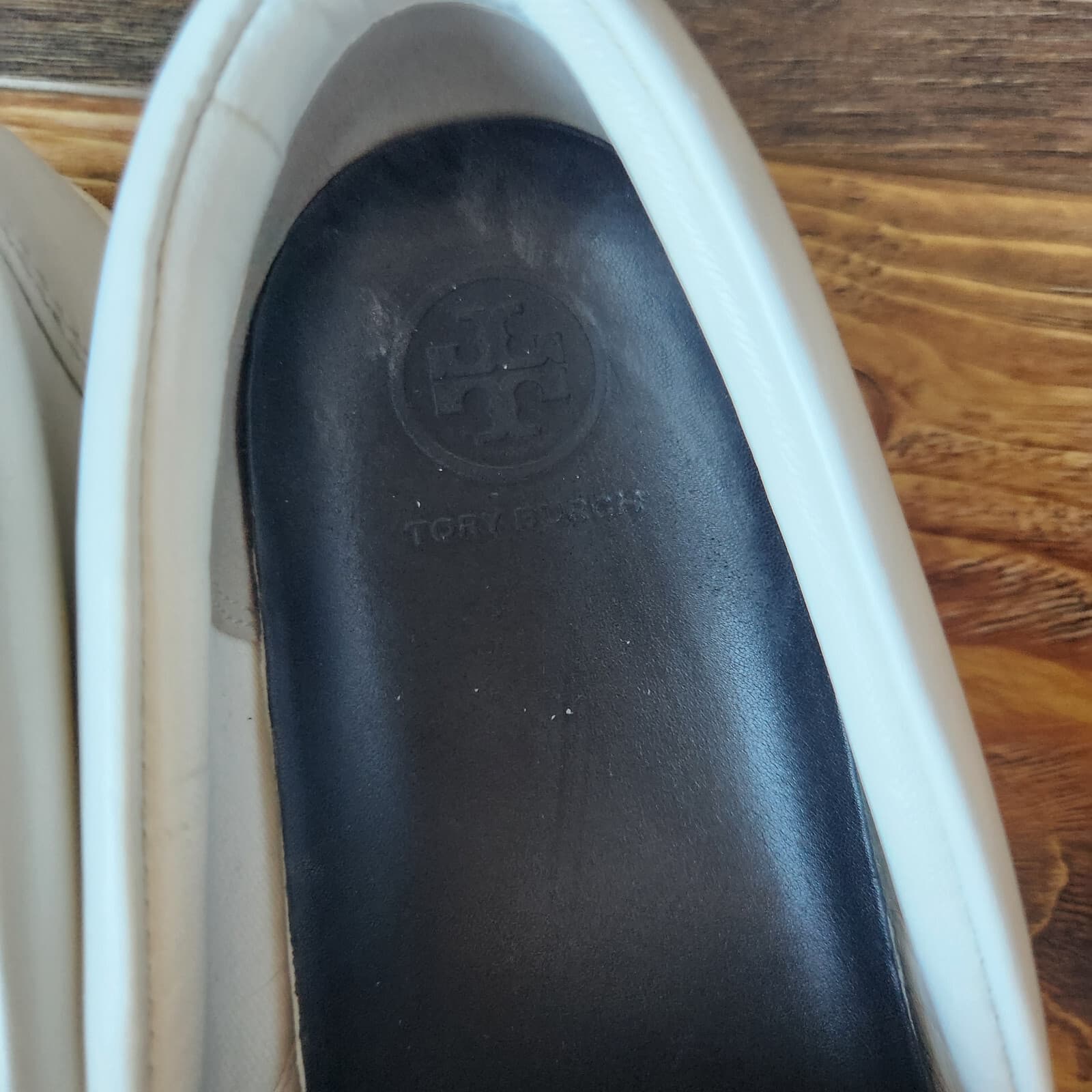 Tory Burch Carter Silver Sequin Embellished Slip On Sneaker White Leather US9.5M - Thumbnail 15