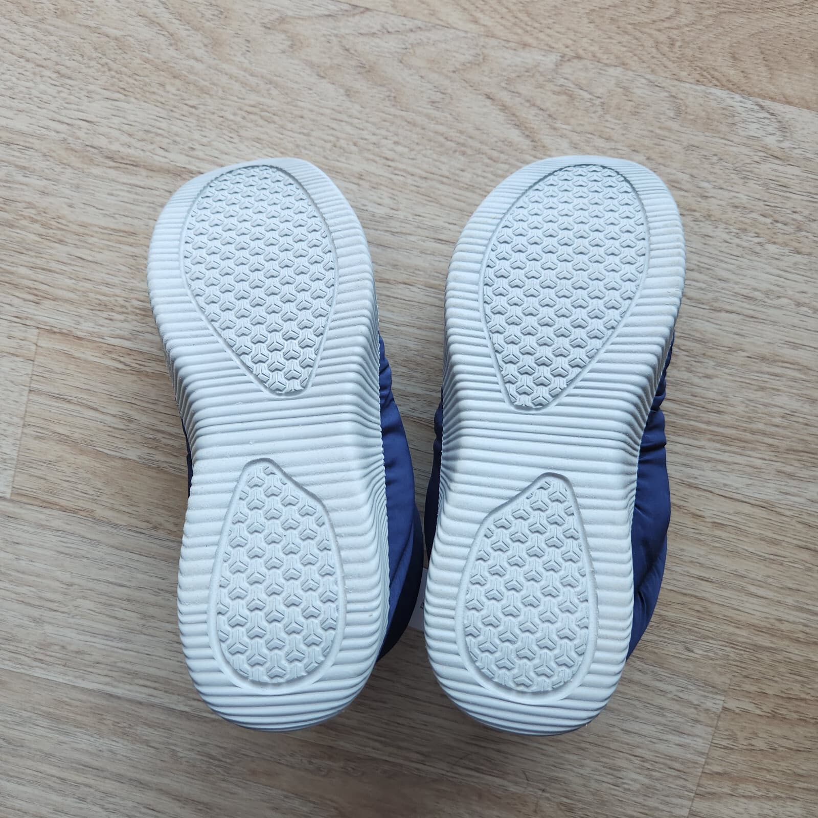 NWT Lands' End Ultralight Puffer Bootie Slipper Faux Fur Lining Blue Womens US9B - Thumbnail 6