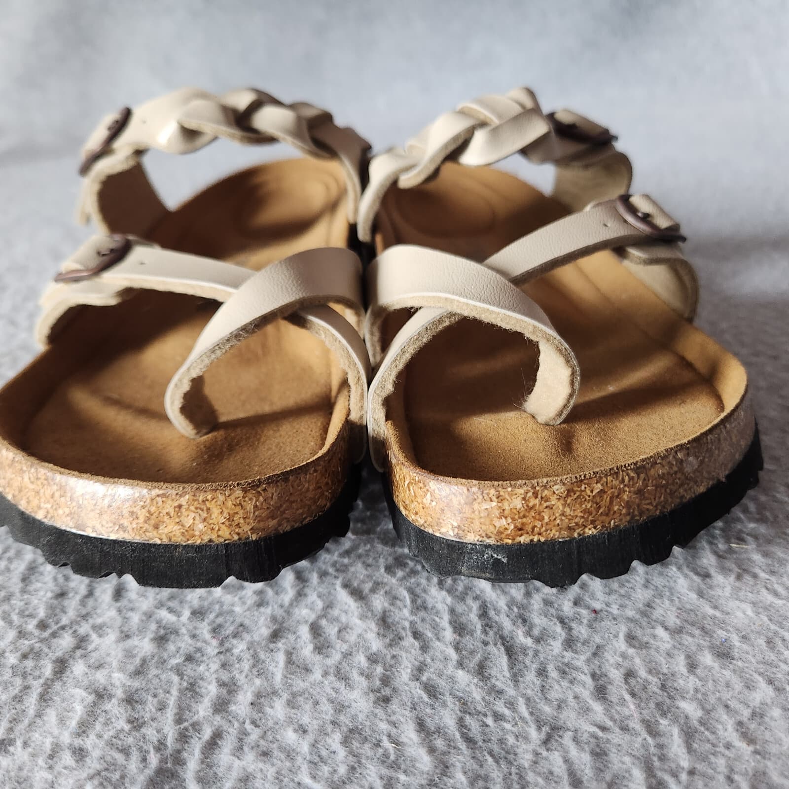 NWoB Aerothotic Irenic Soft Footbed Strappy Slide Comfort Sandals Beige EU41 - Thumbnail 14